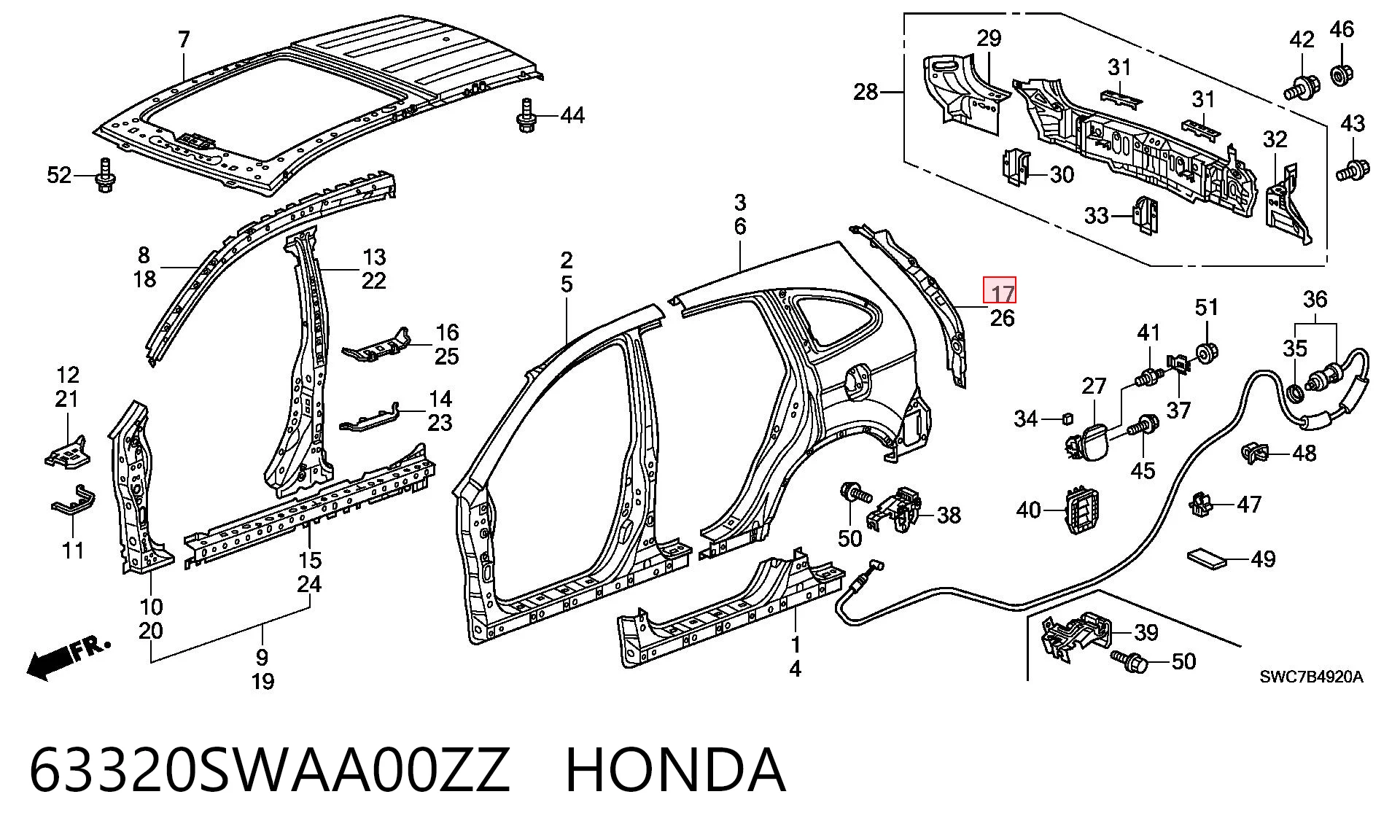 63320SWAA00ZZ Honda 