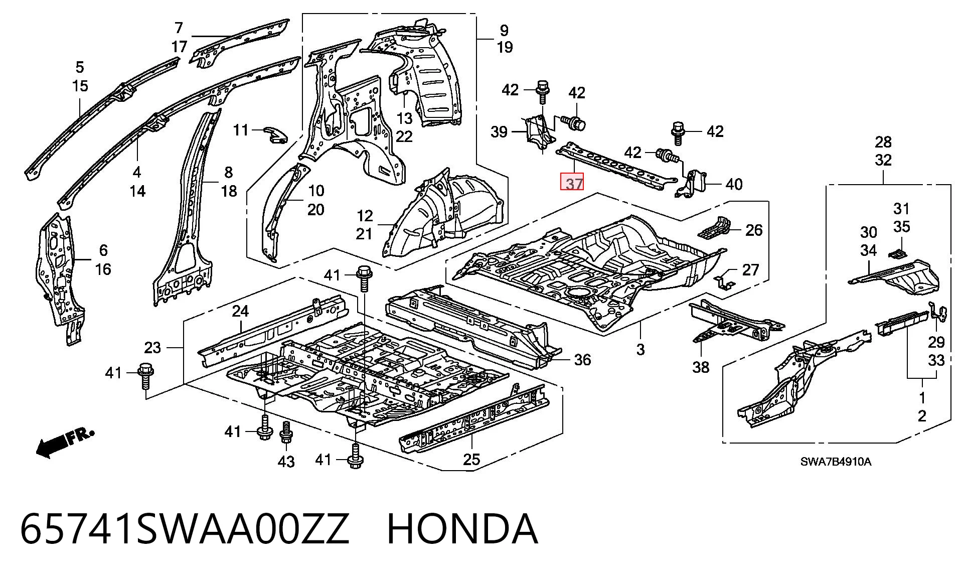65741SWAA00ZZ Honda 