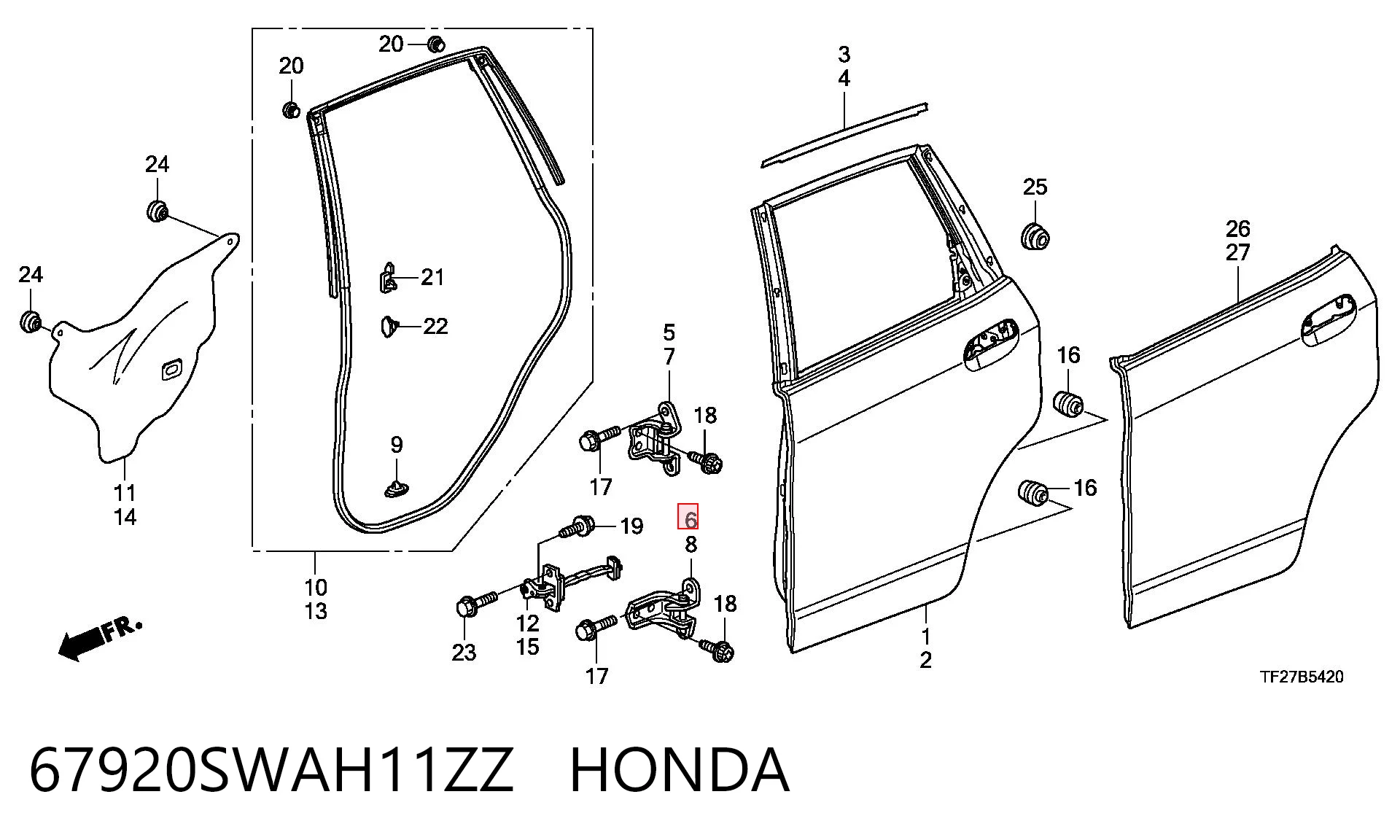 67920SWAH11ZZ Honda 