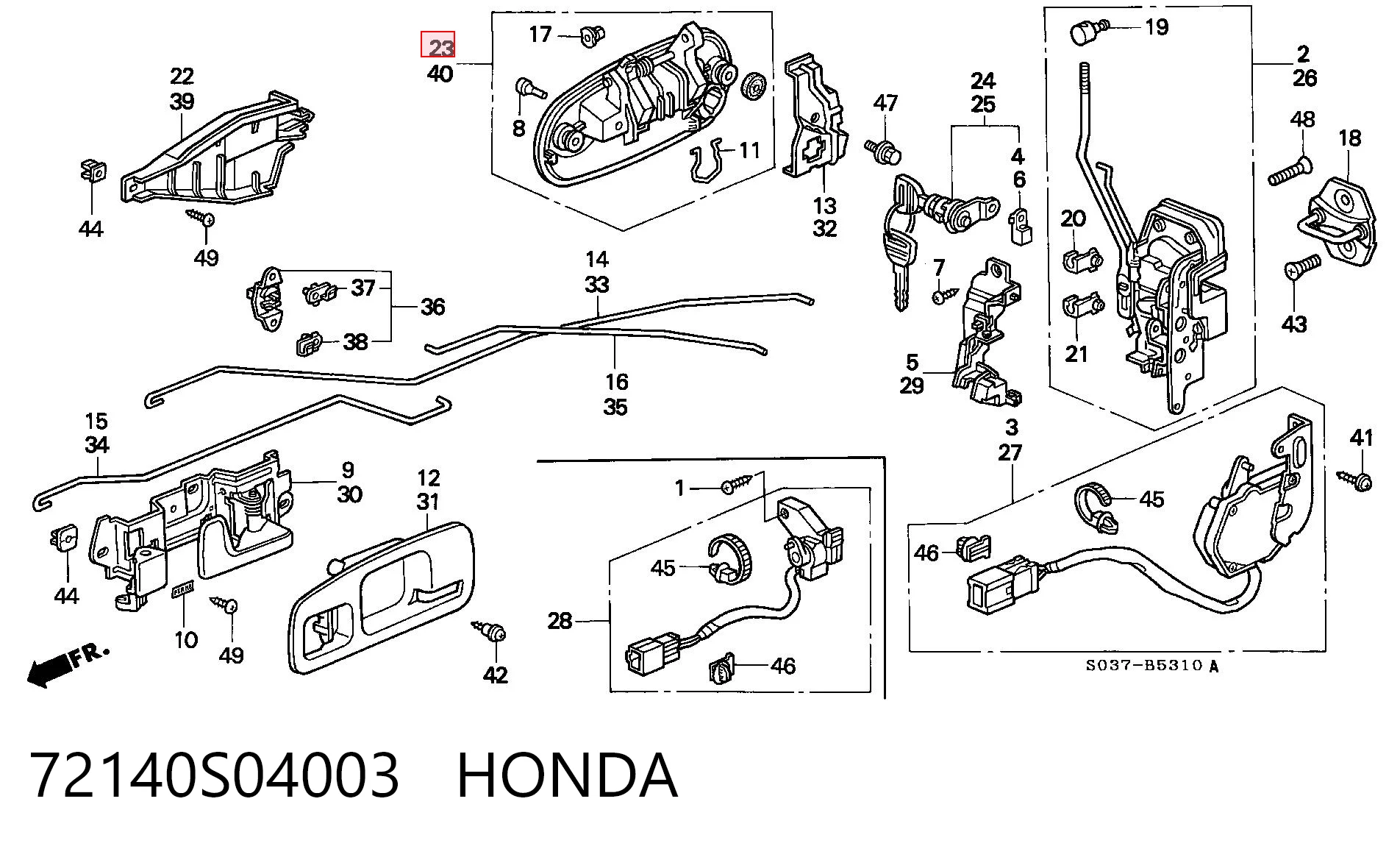 72140S04003 Honda 