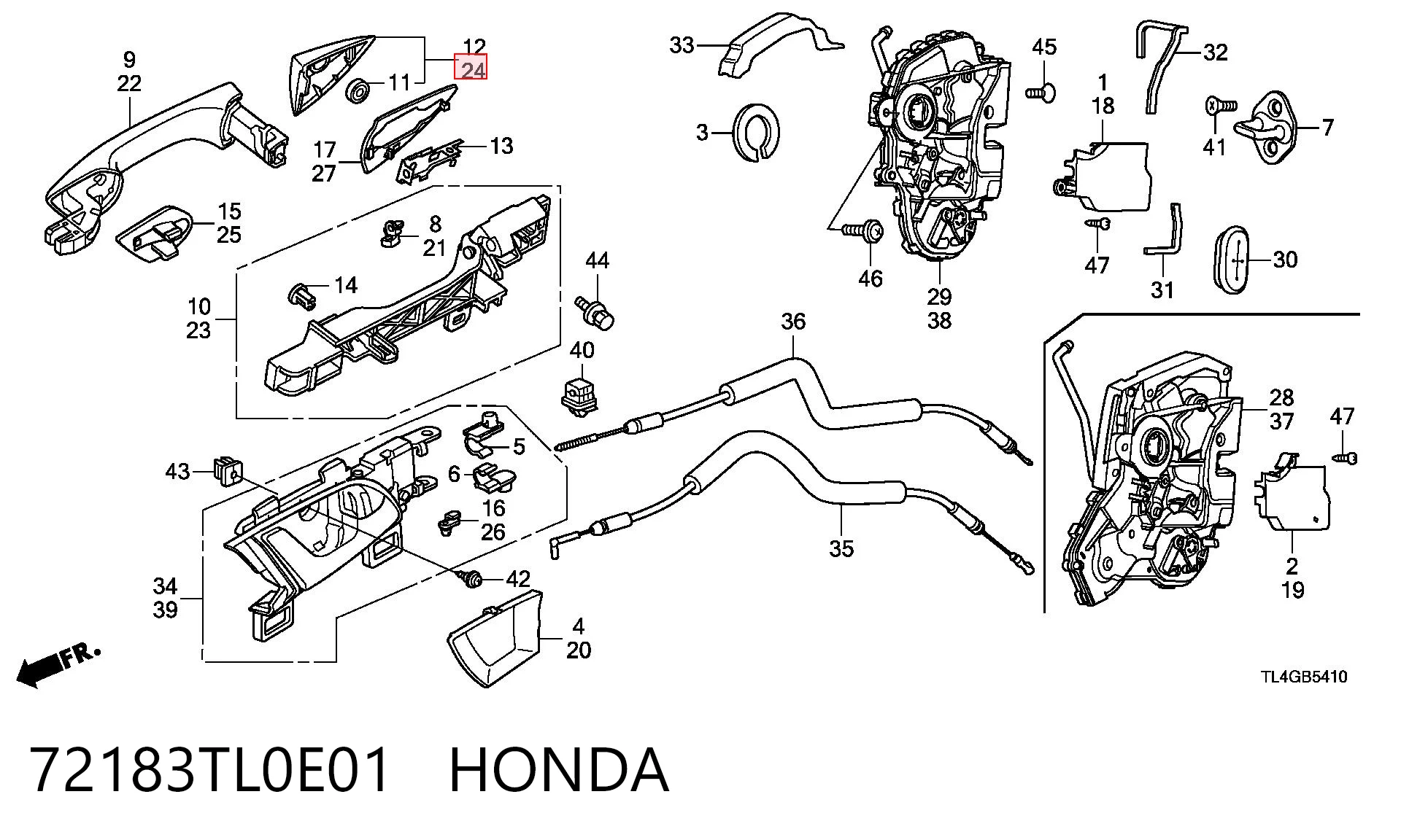 72183TL0E01 Honda 