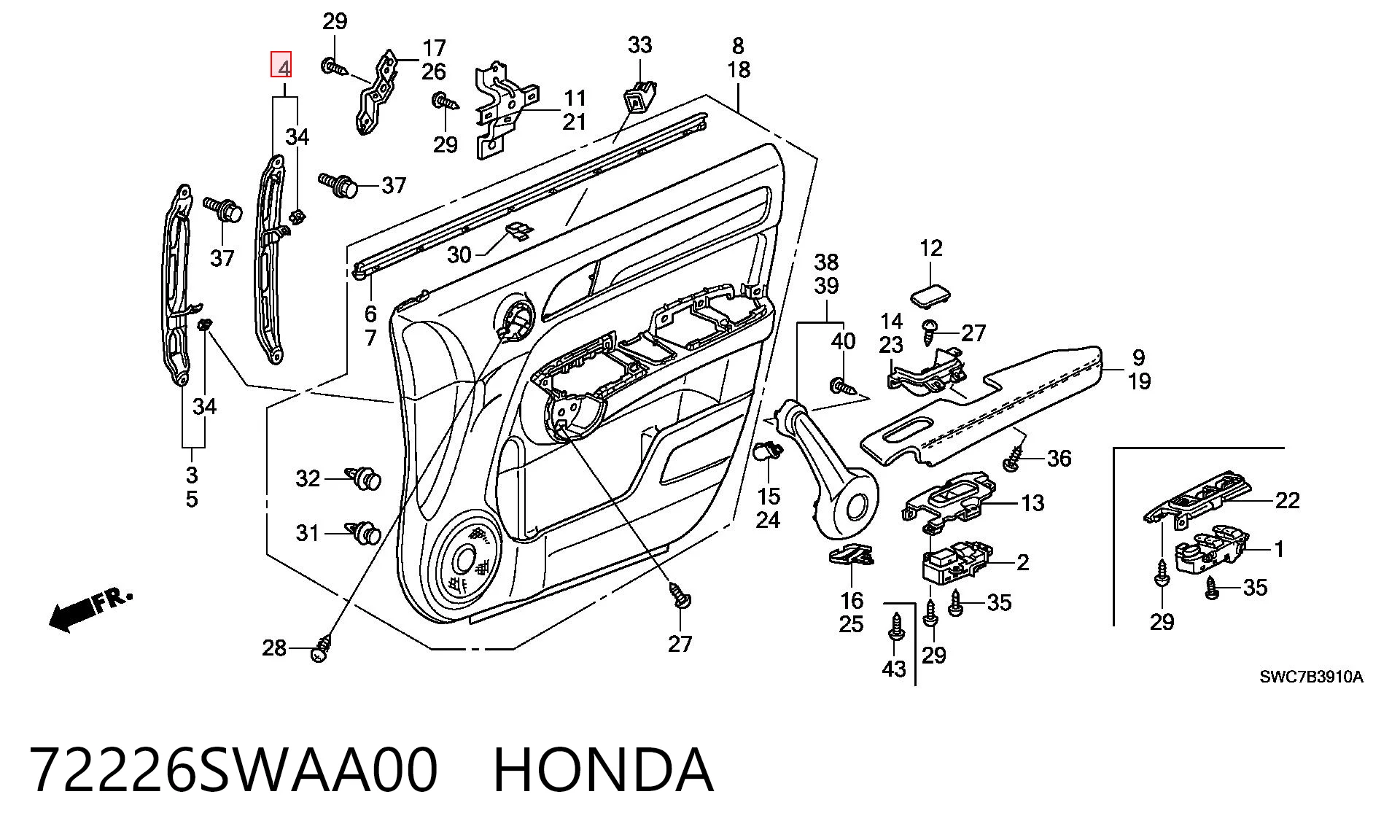 72226SWAA00 Honda 