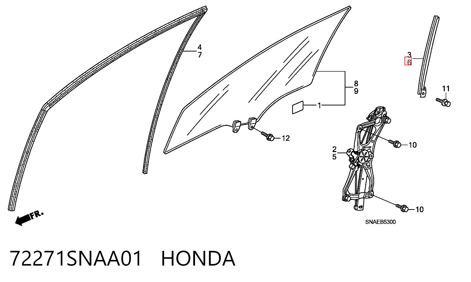 72271SNAA01 Honda 