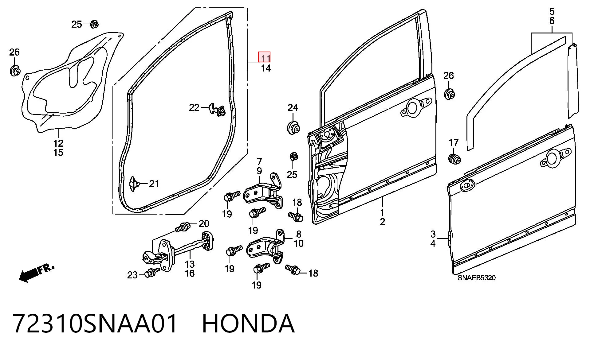 72310SNAA01 Honda 