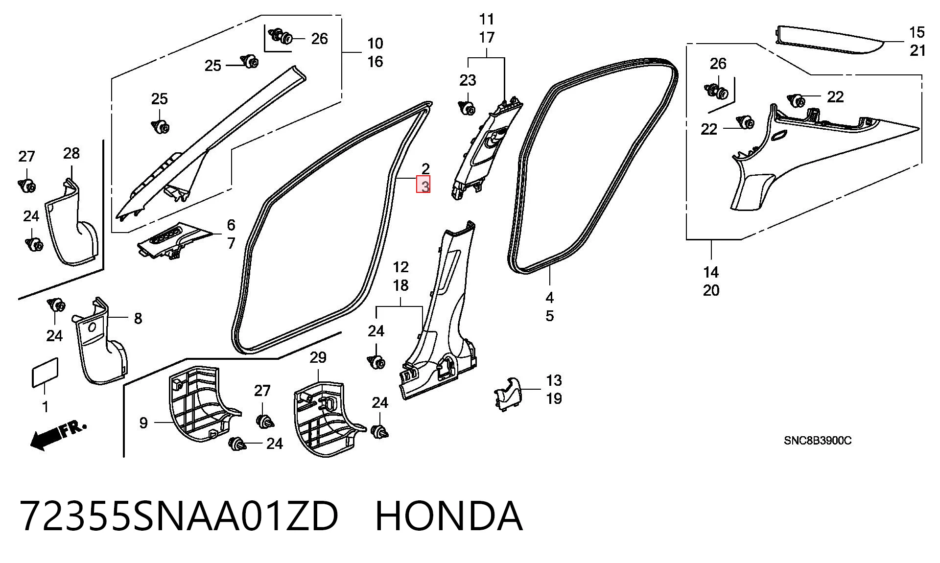 72355SNAA01ZD Honda 