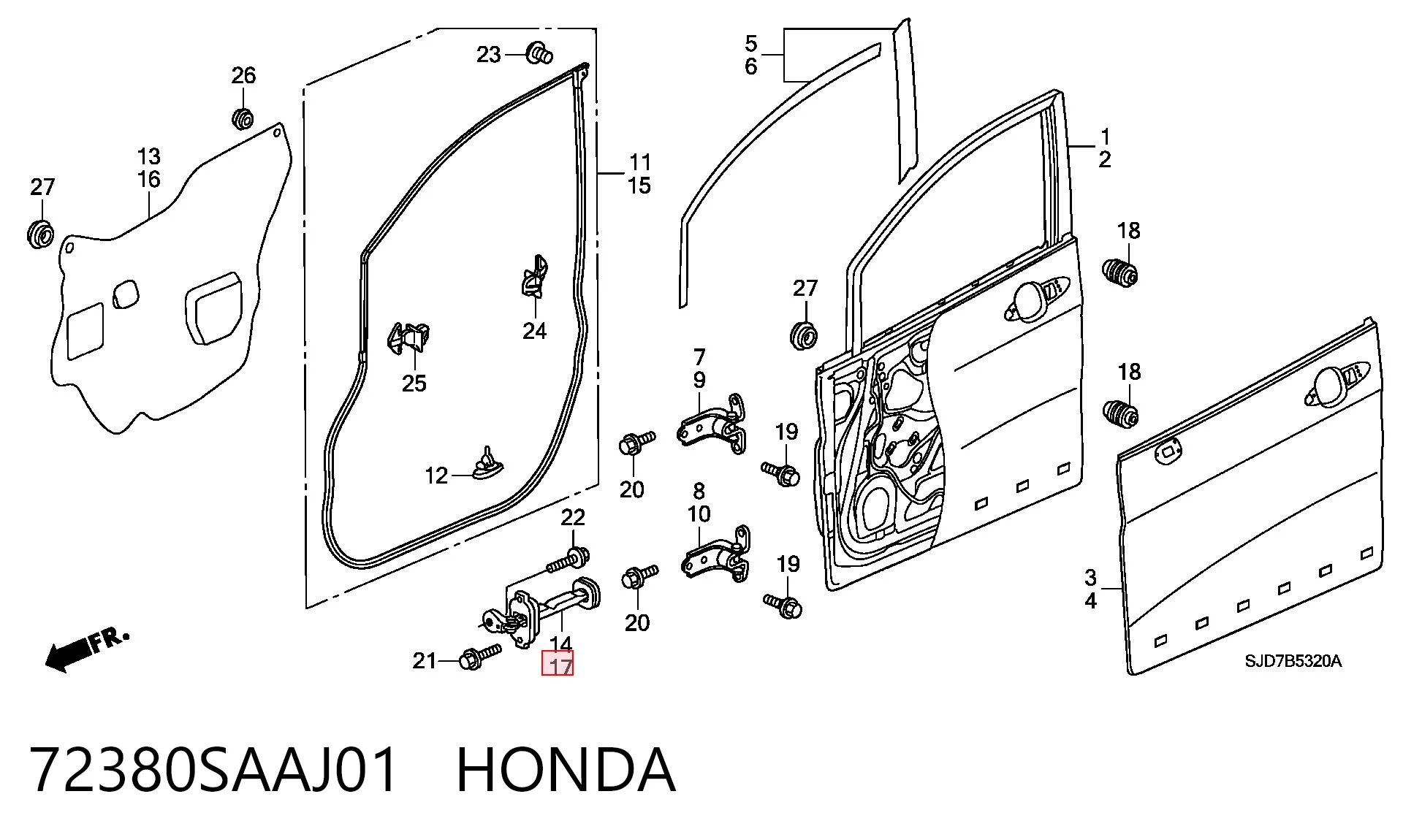 72380SAAJ01 Honda 