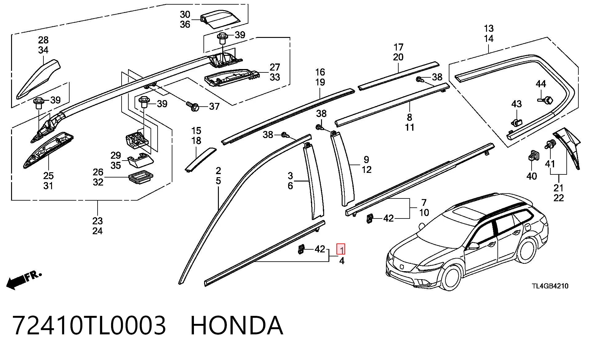 72410TL0003 Honda 