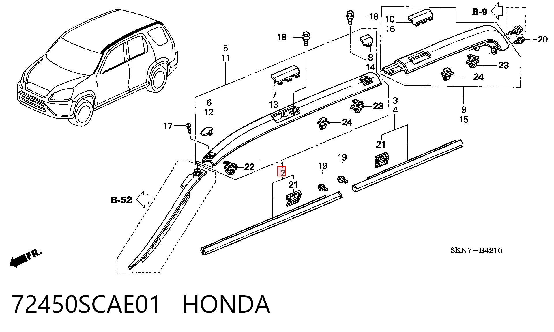 72450SCAE01 Honda 