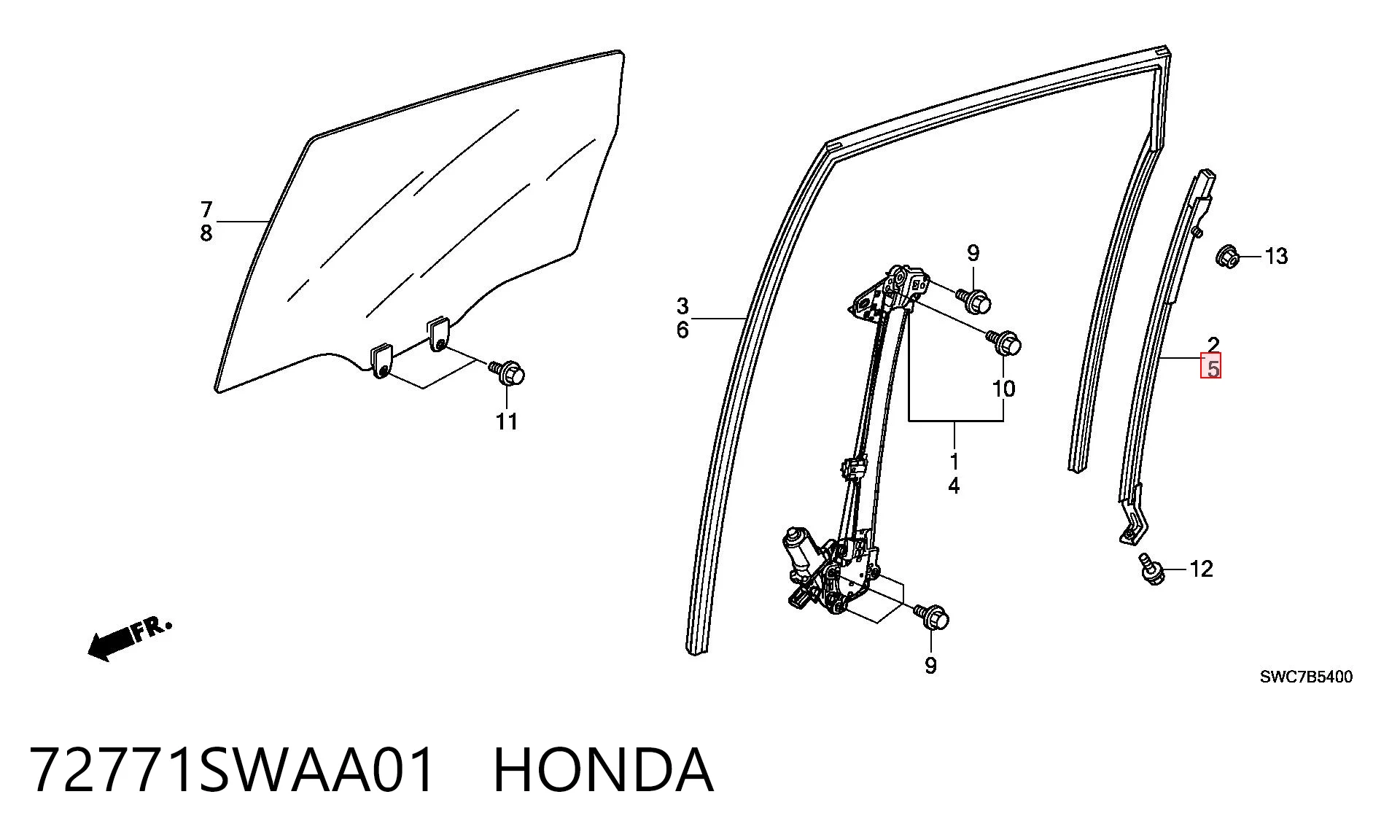 72771SWAA01 Honda 