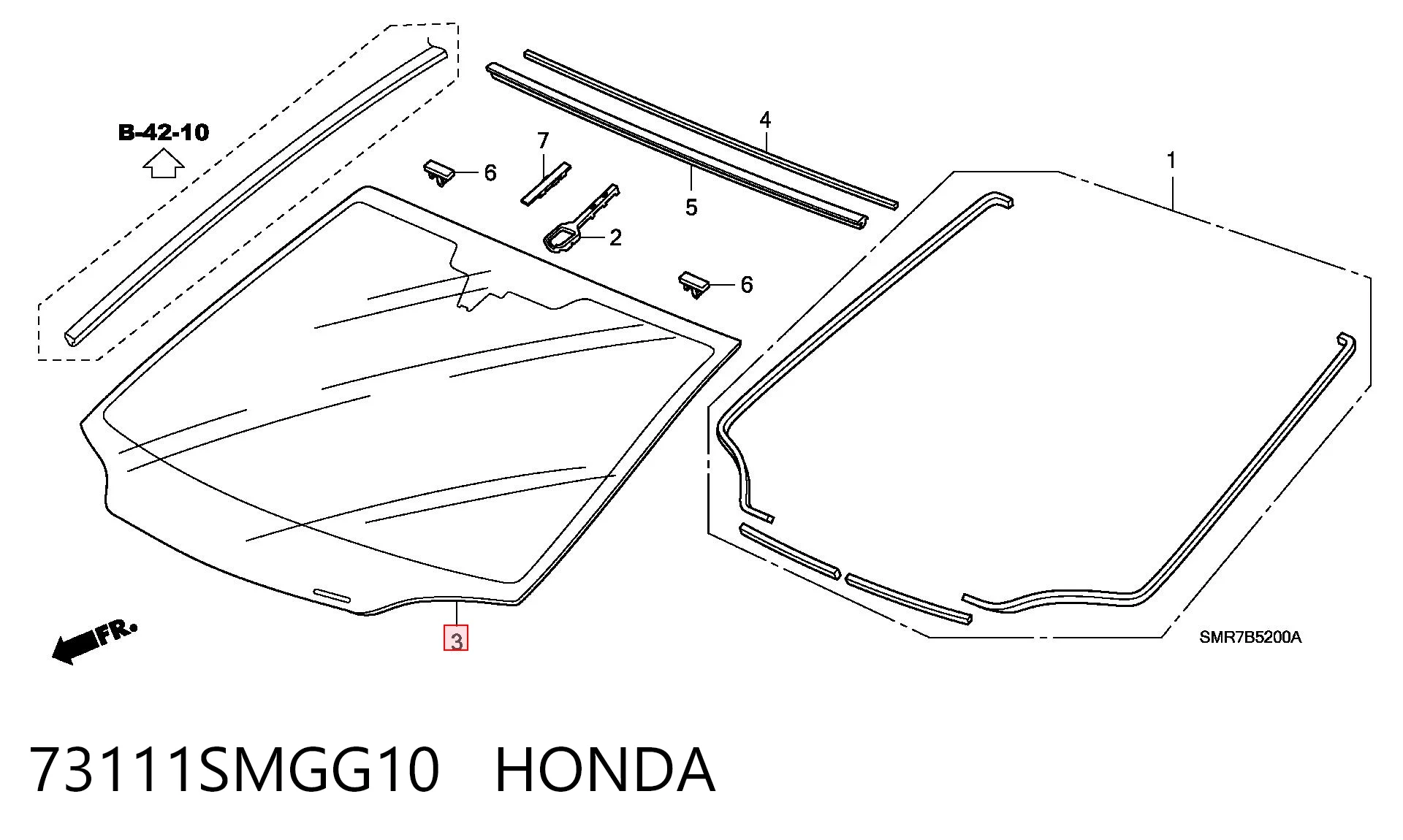 ST407354 Nordglass Автомобільне скло