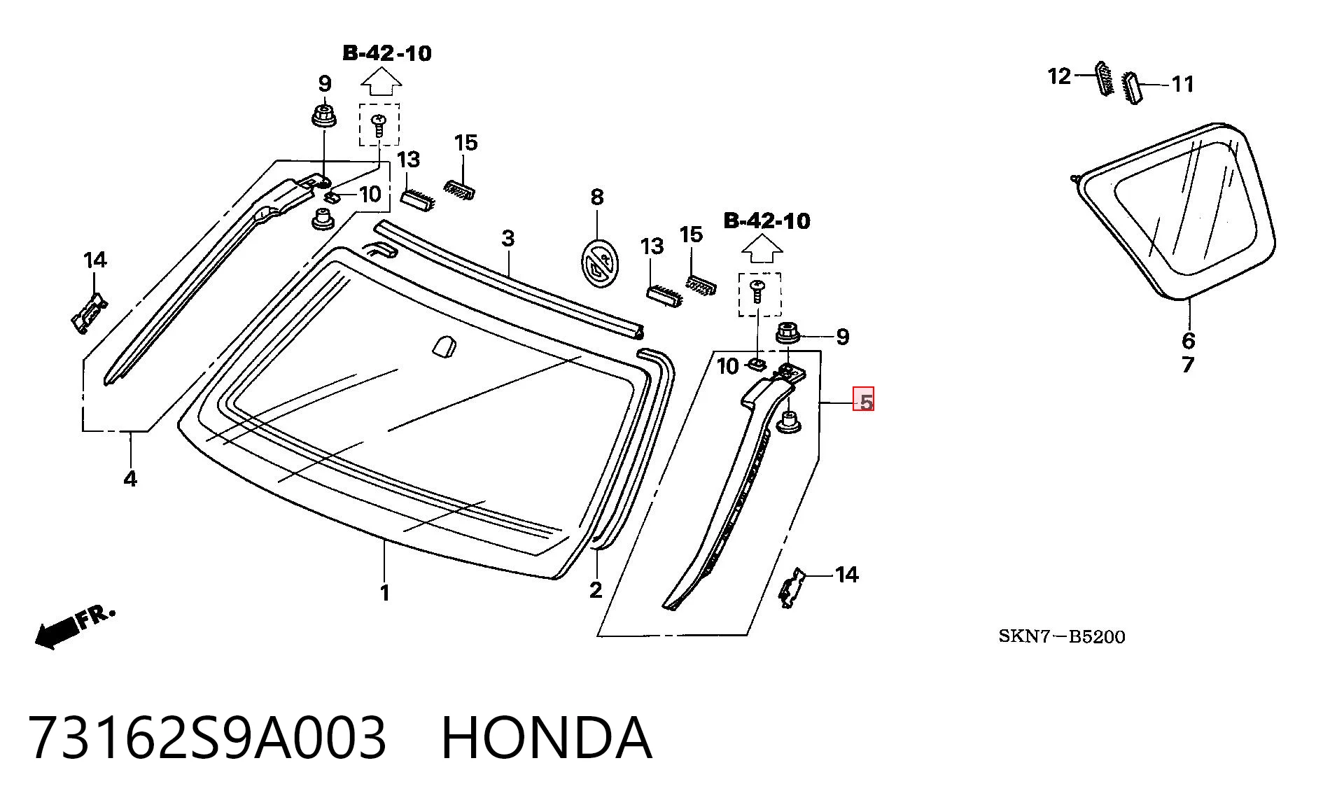 73162S9A003 Honda 