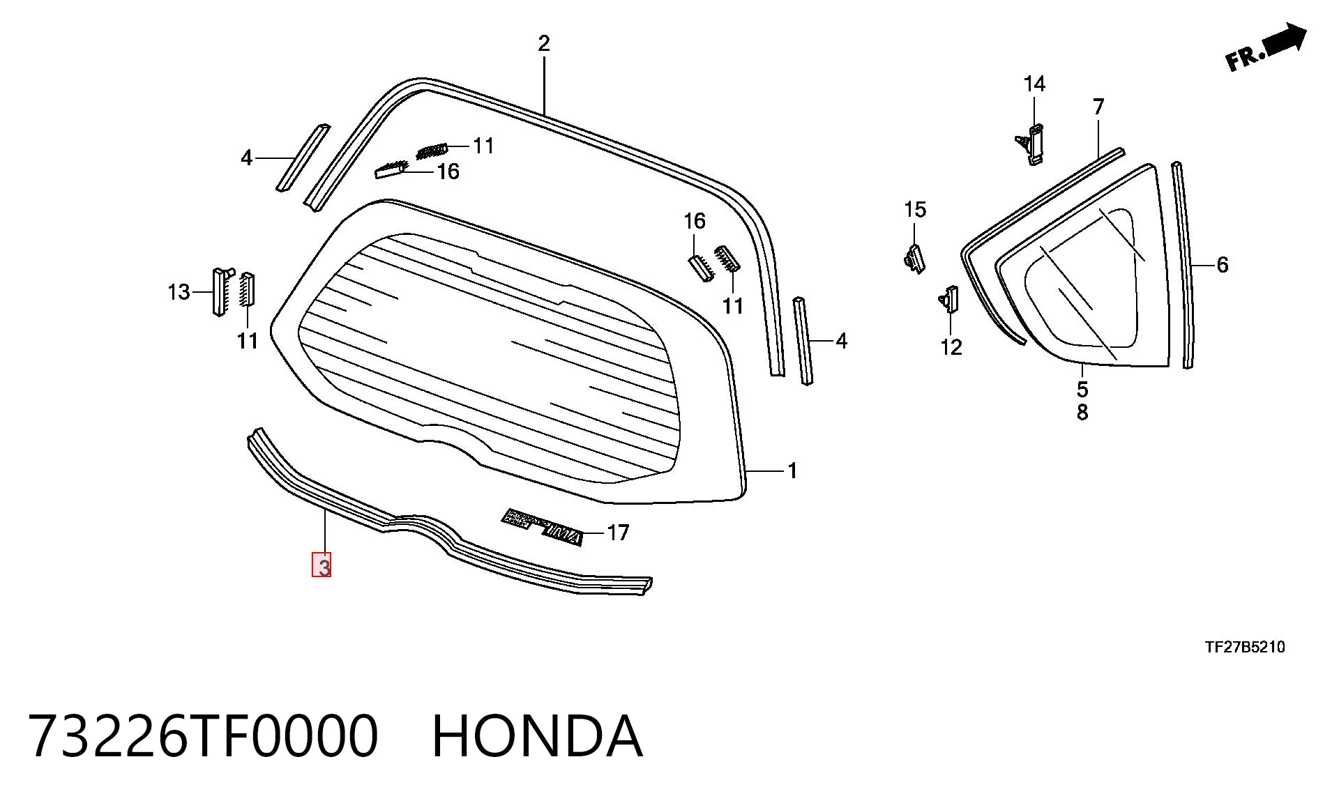 73226TF0000 Honda 