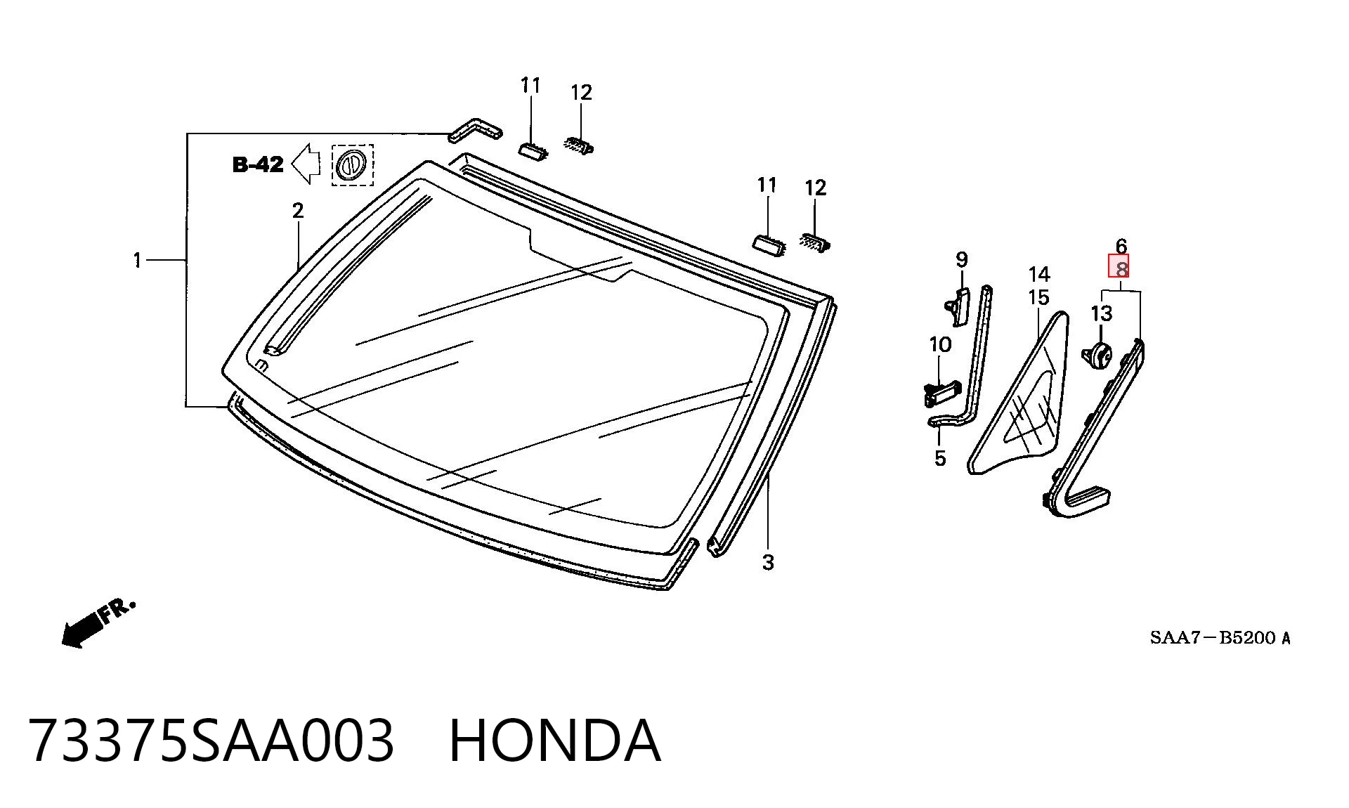 73375SAA003 Honda 