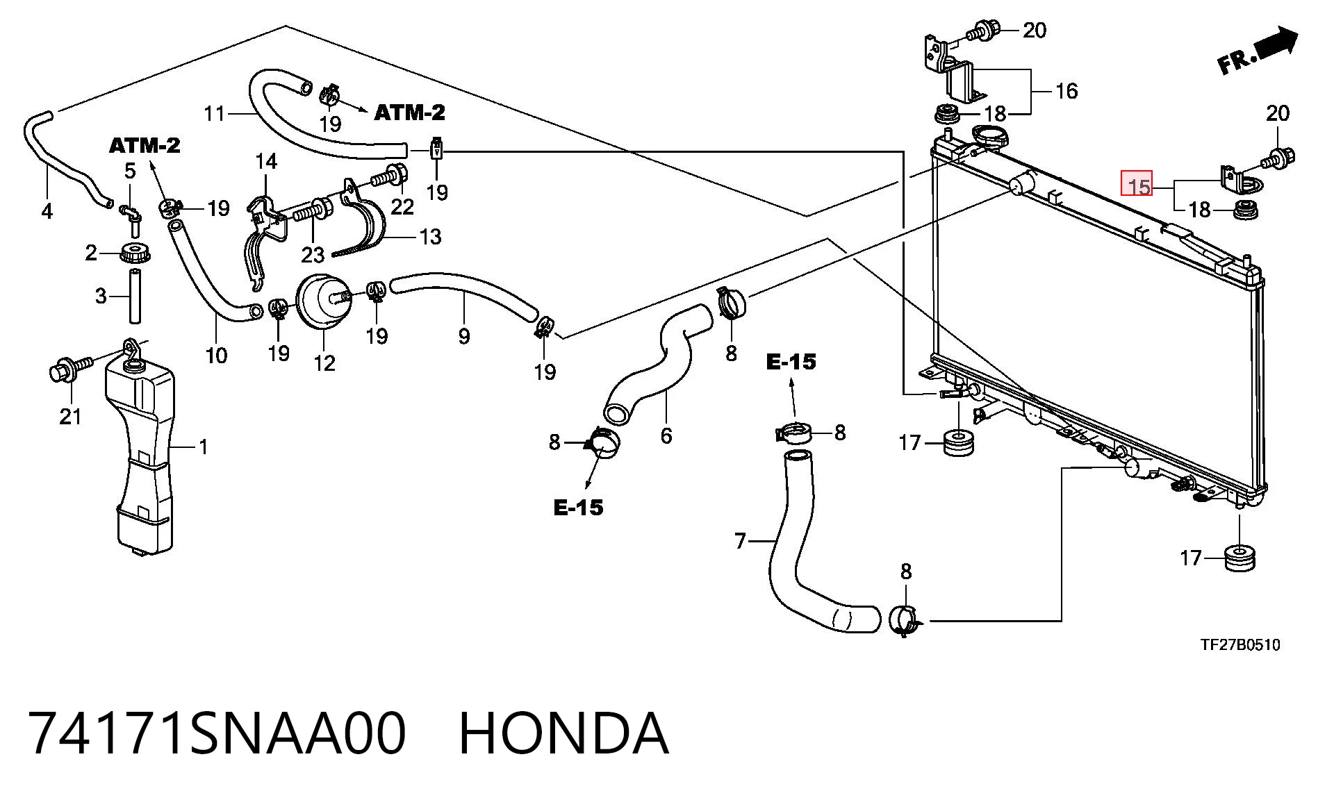74171SNAA00 Honda 