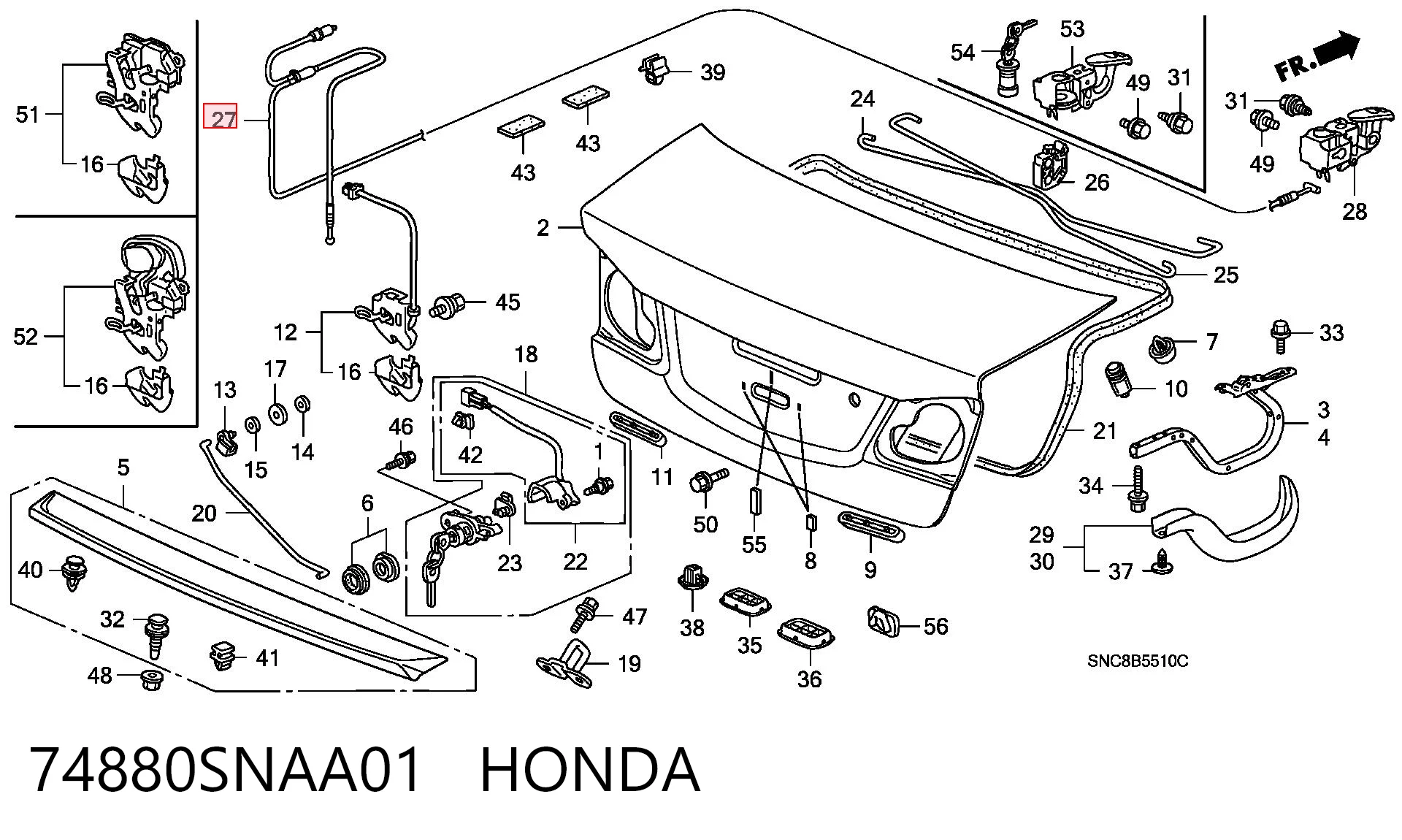 74880SNAA01 Honda 