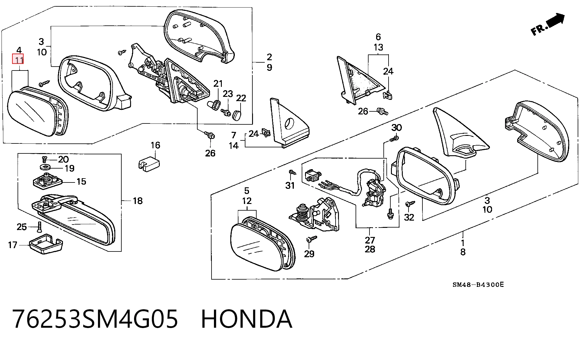 76253SM4G05 Honda