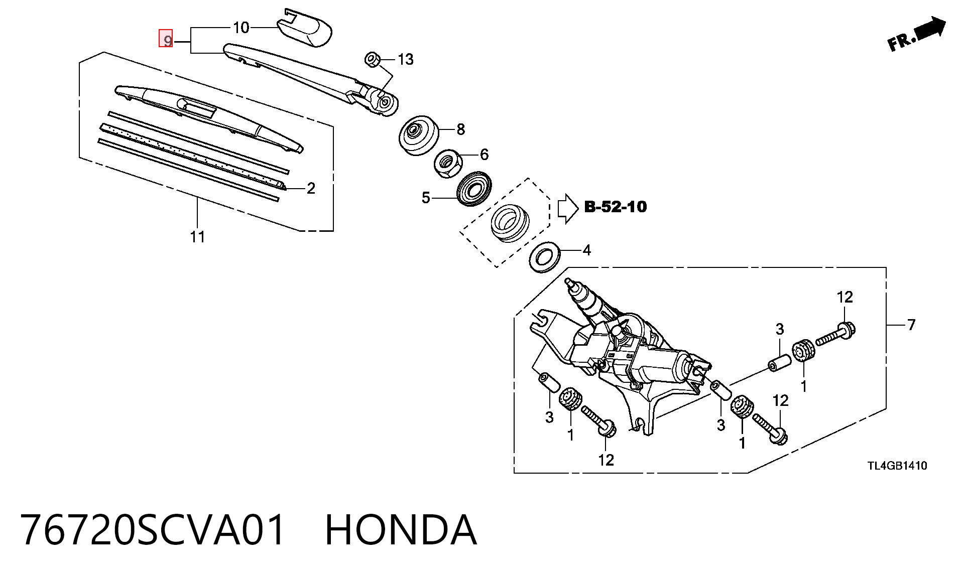 76720SCVA01 Honda 