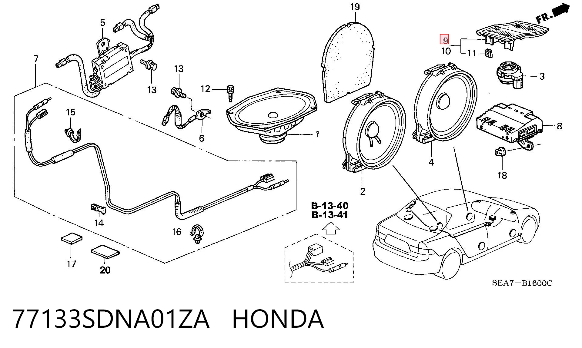 77133SDNA01ZA Honda 