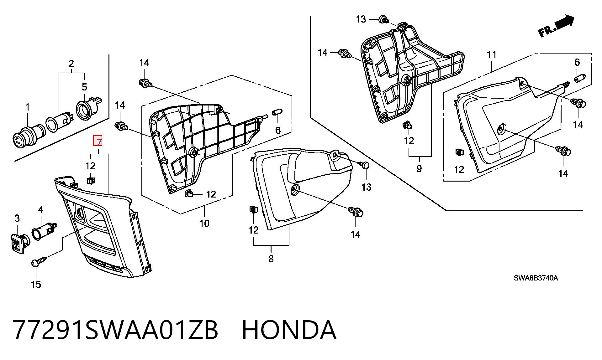 77291SWAA01ZB Honda 