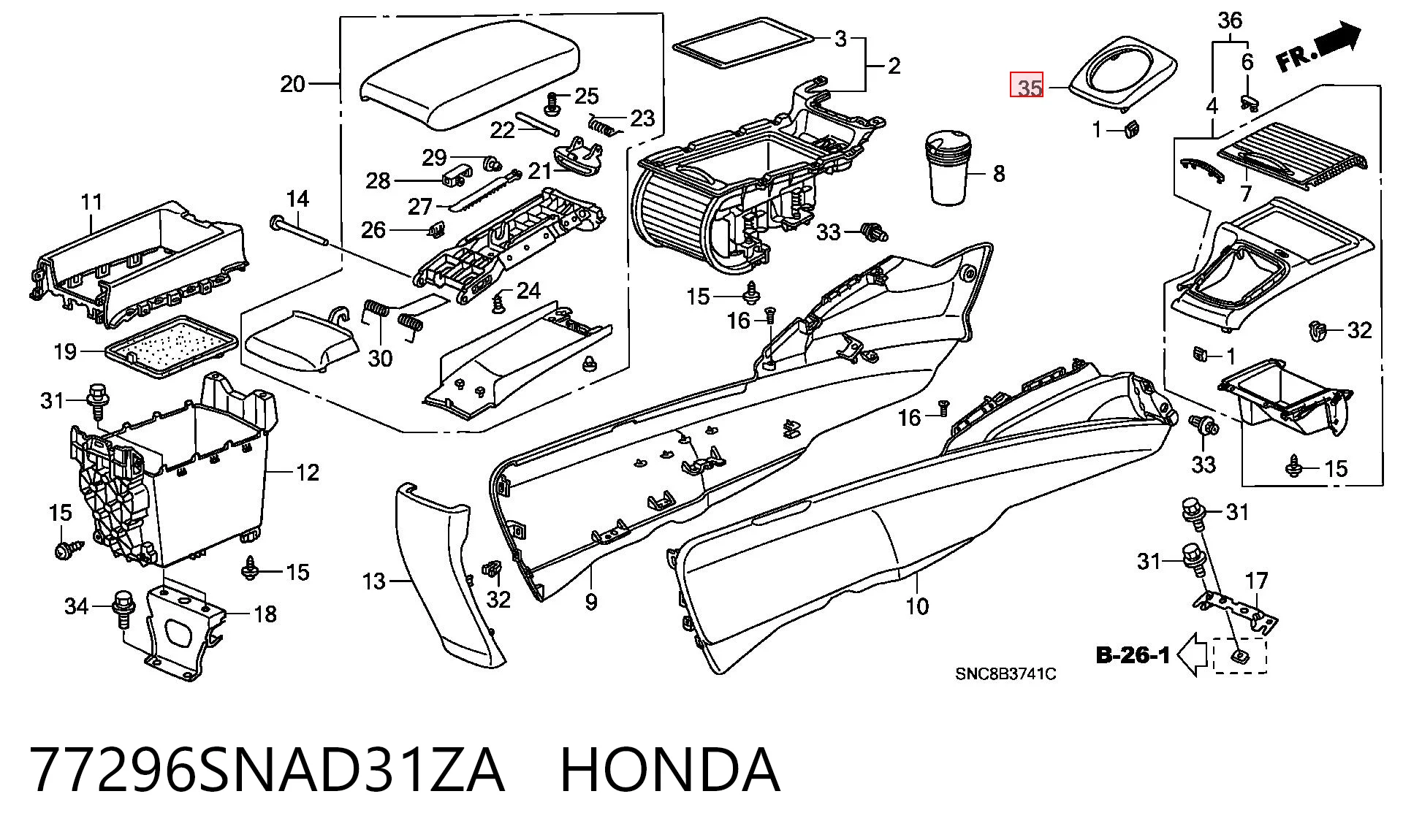 77296SNAD31ZA Honda 