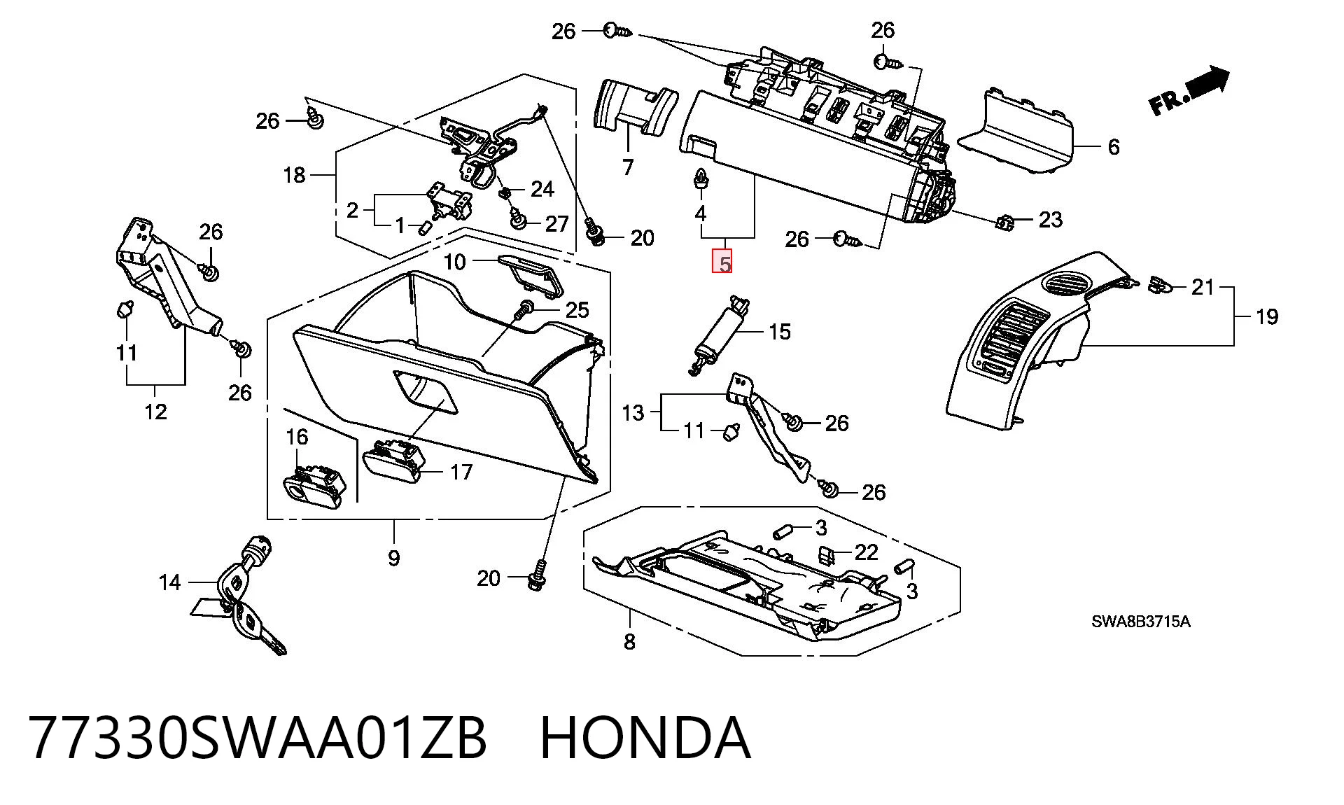 77330SWAA01ZB Honda 