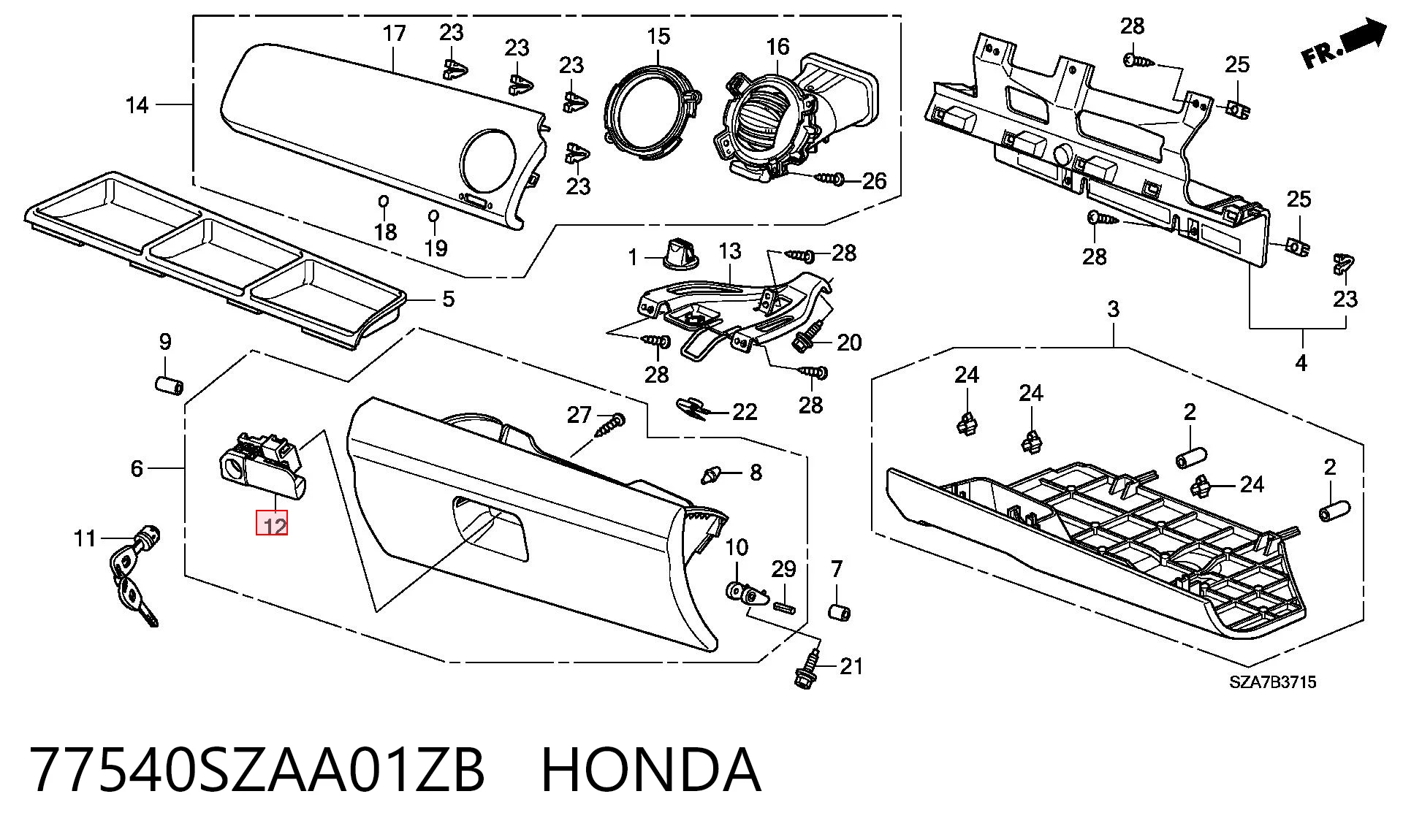 77540SZAA01ZB Honda 