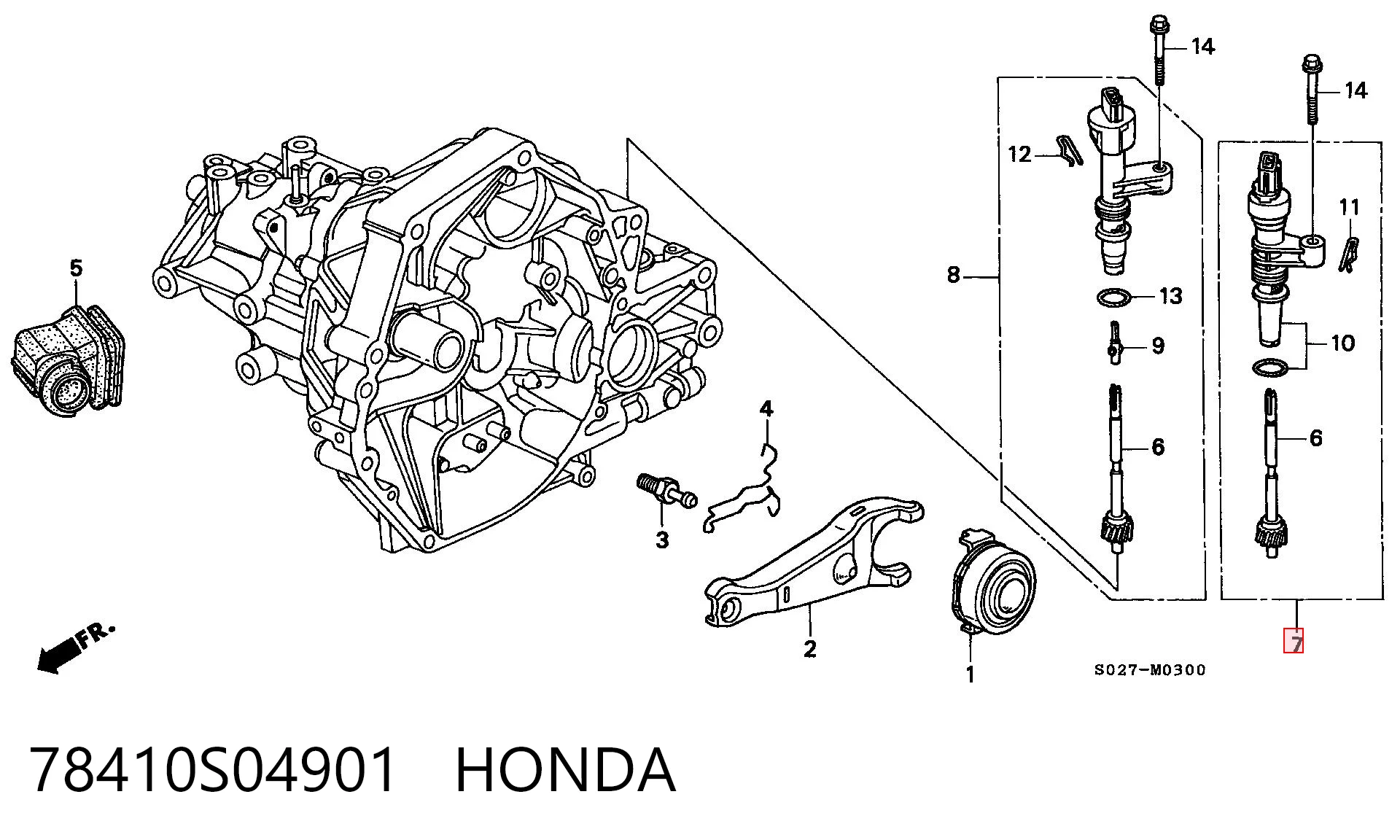 78410S04901 Honda Датчик швидкості спідометра