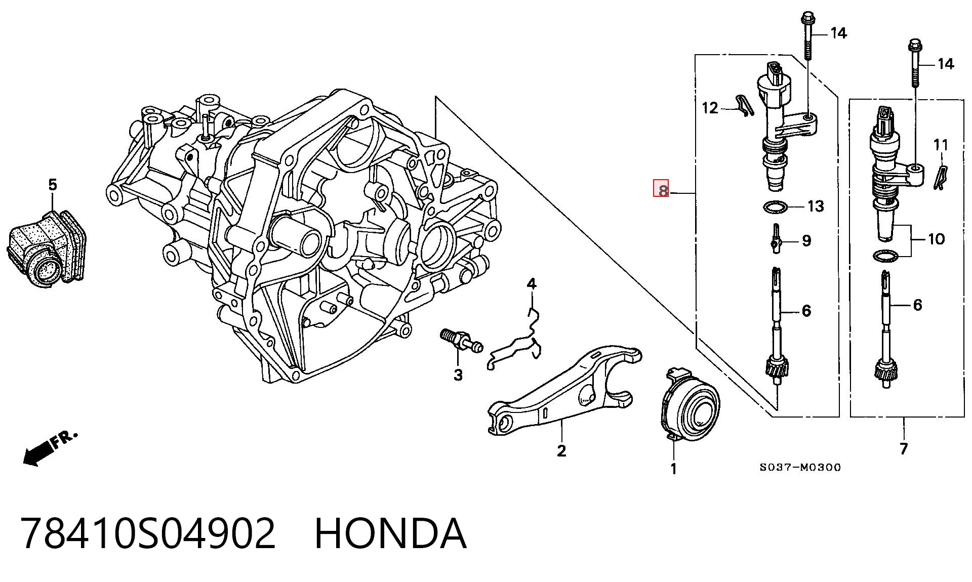 78410S04902 Honda Датчик швидкості спідометра