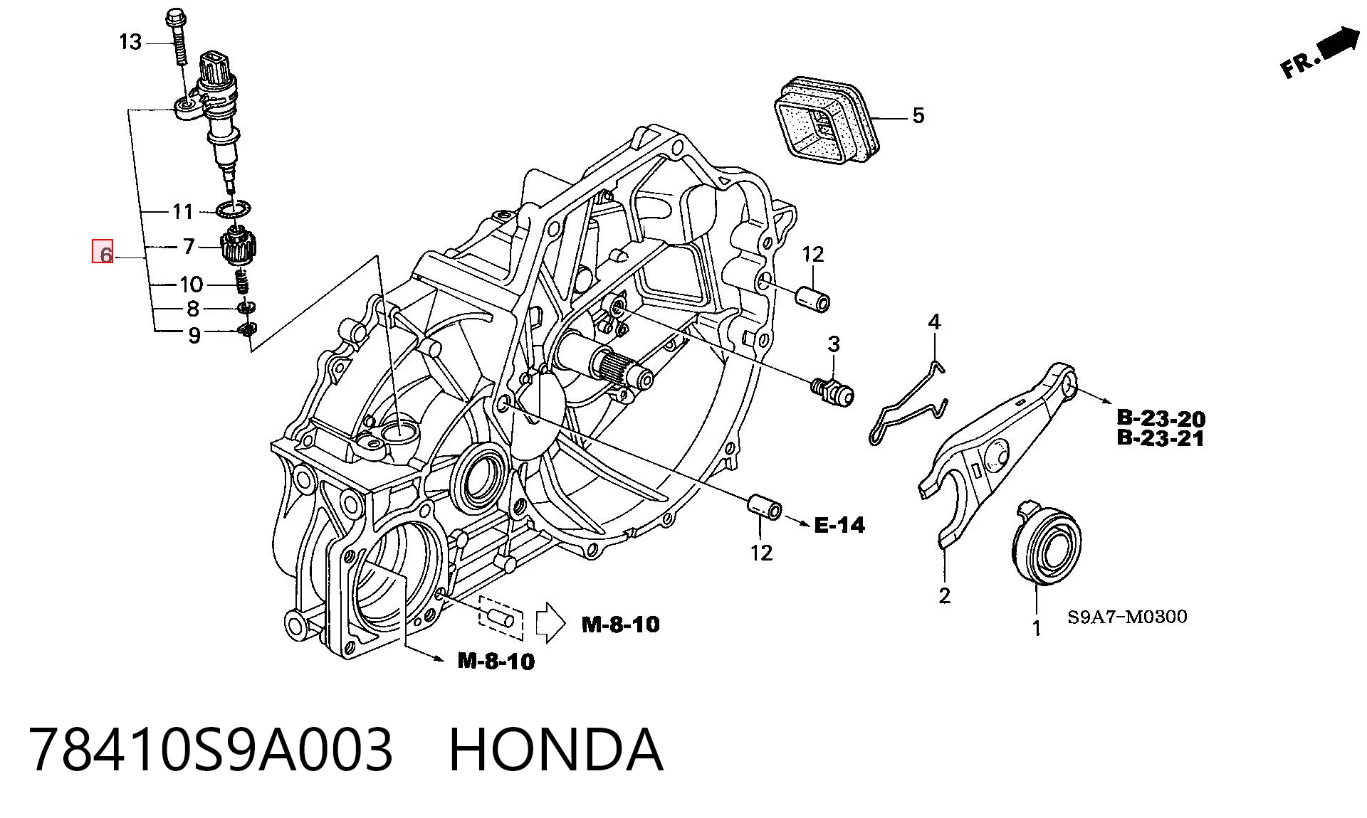 78410S9A003 Honda 