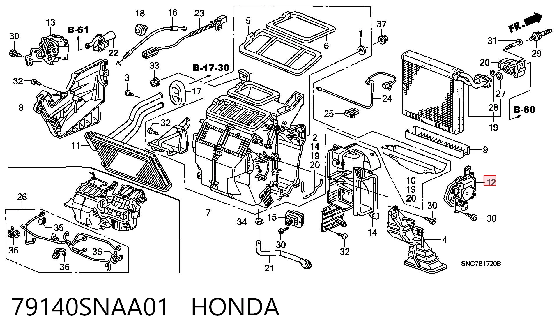 79140SNAA01 Honda 
