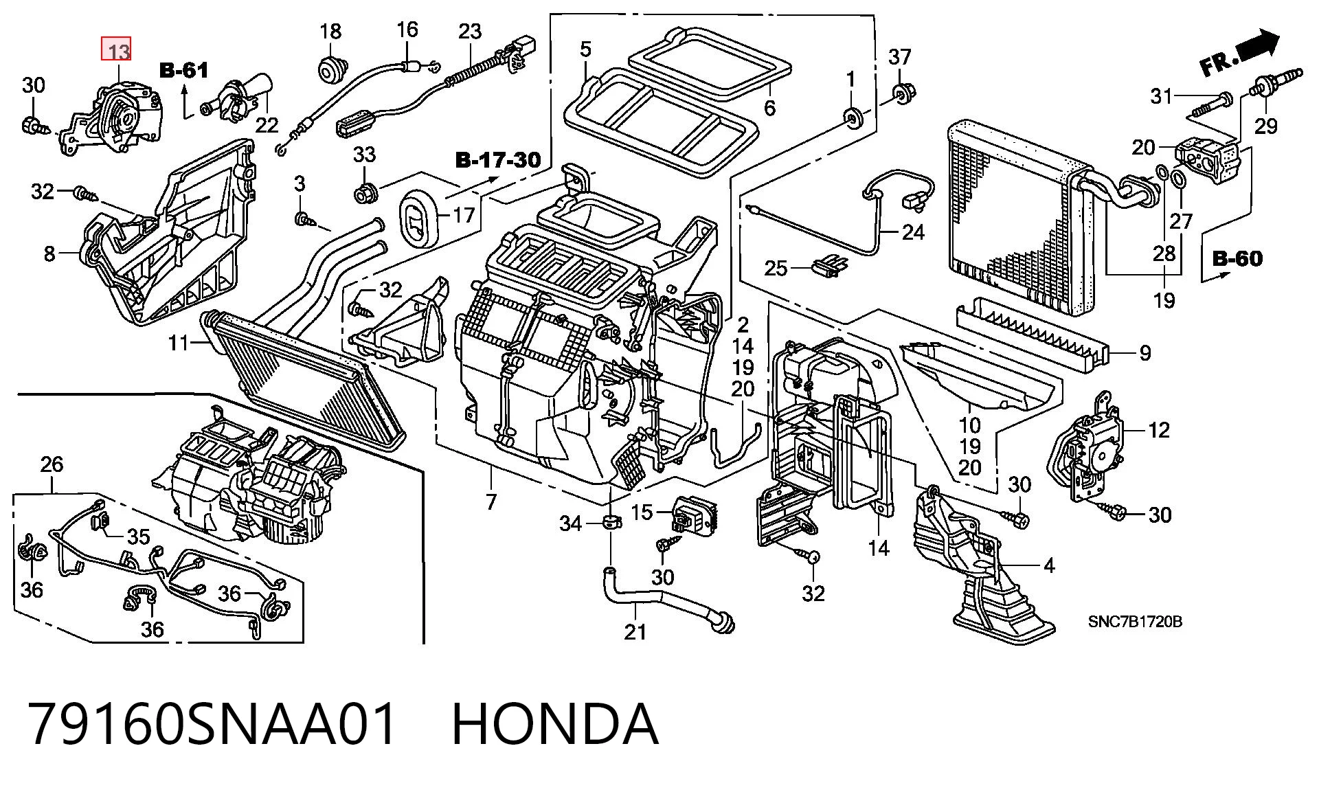 79160SNAA01 Honda 
