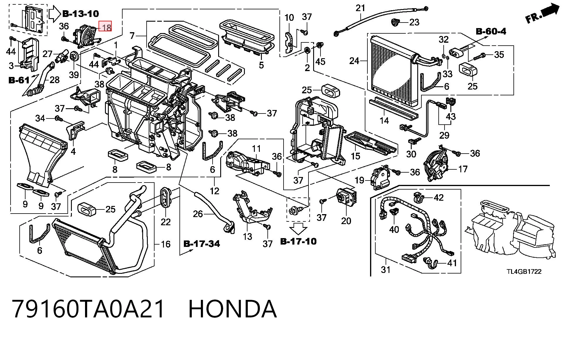 79160TA0A21 Honda 
