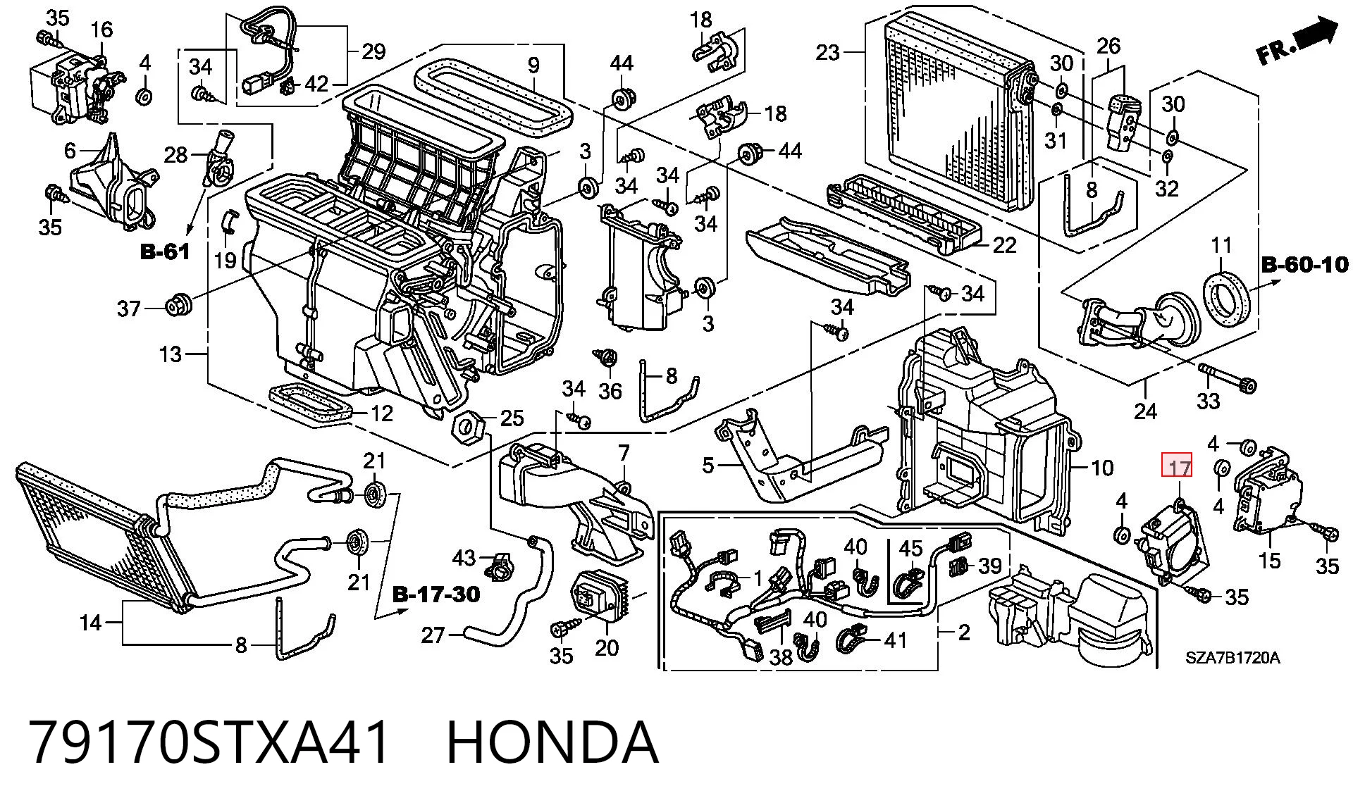  Honda 79170STXA41 ціна, від 25.40 USD