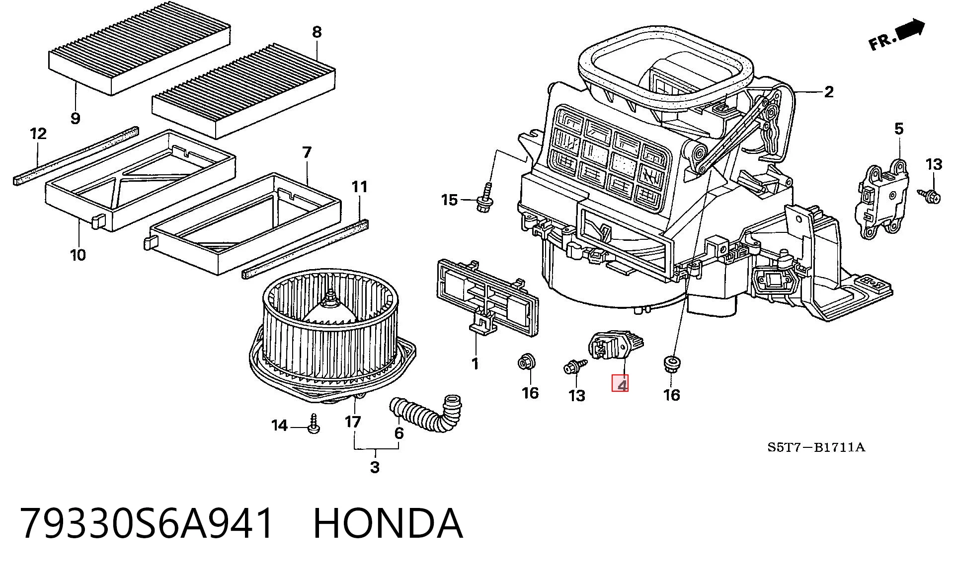 79330S6A941 Honda 