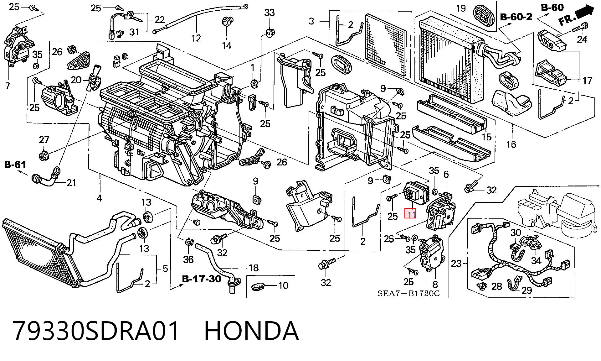 79330SDRA01 Honda 