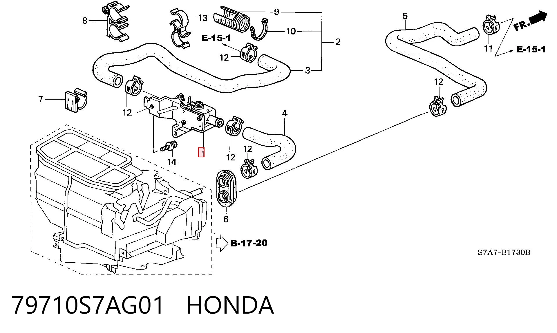 79710S7AG01 Honda 