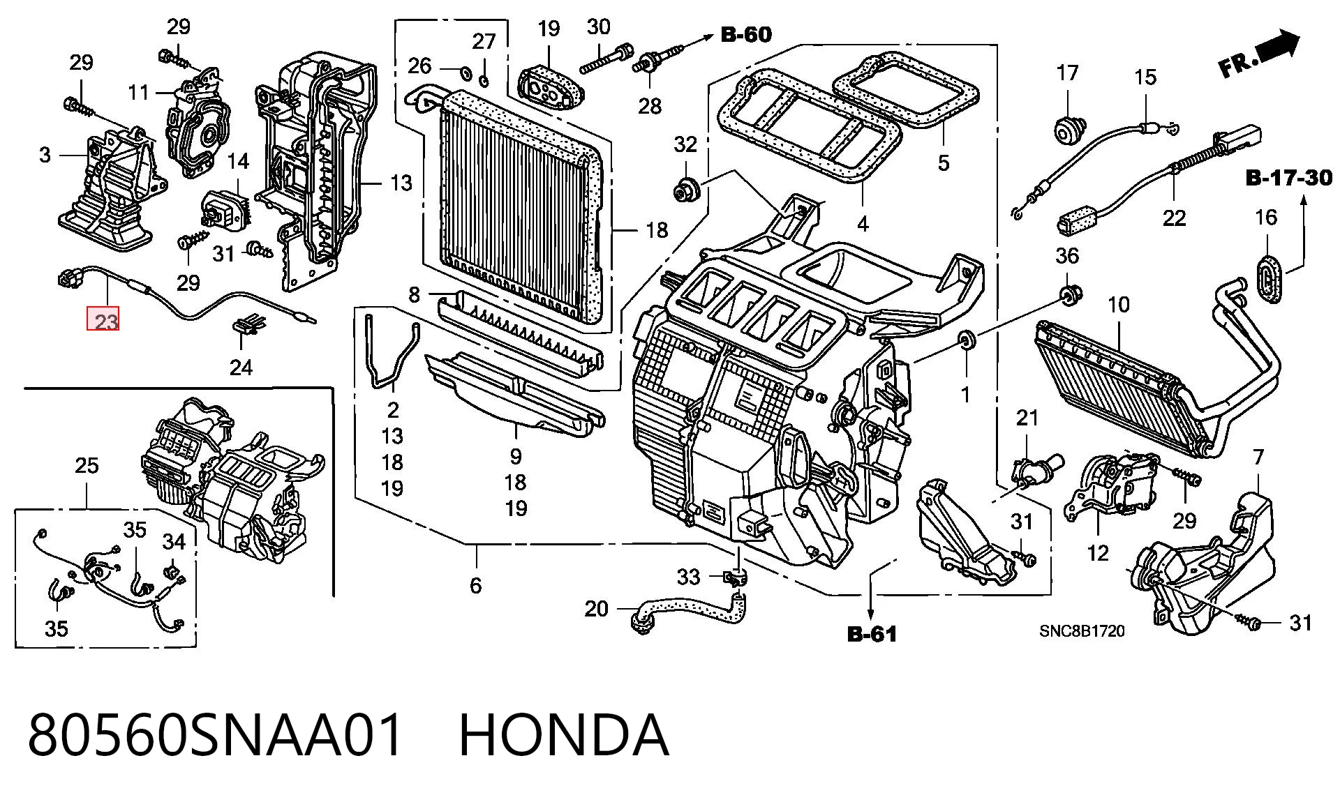 80560SNAA01 Honda 
