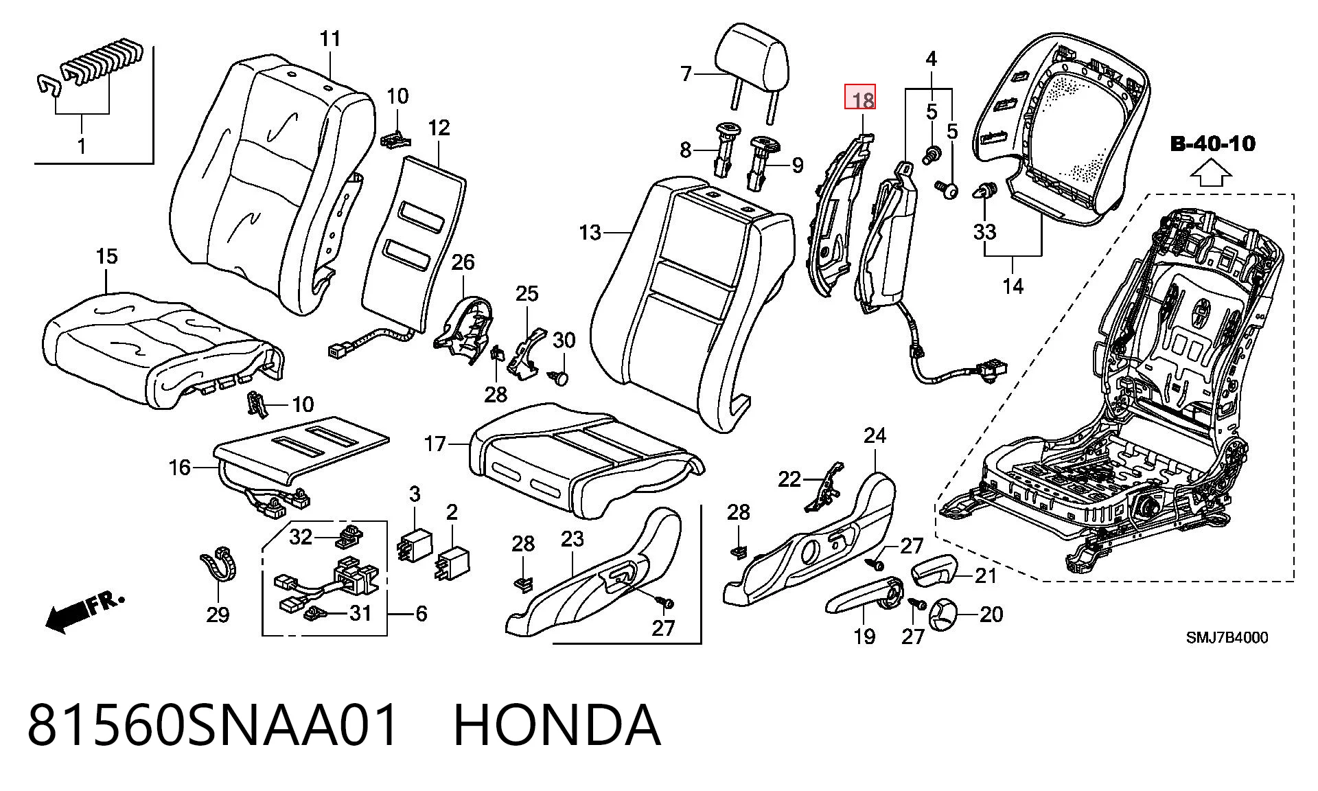 81560SNAA01 Honda 