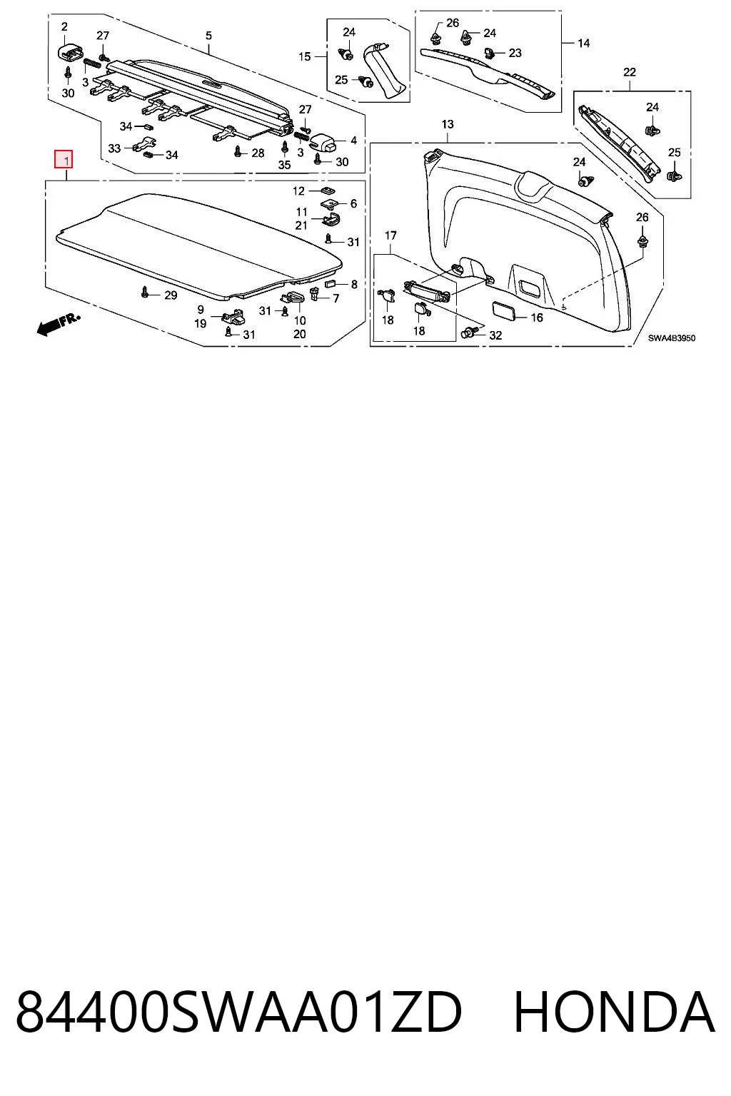 84400SWAA01ZD Honda 