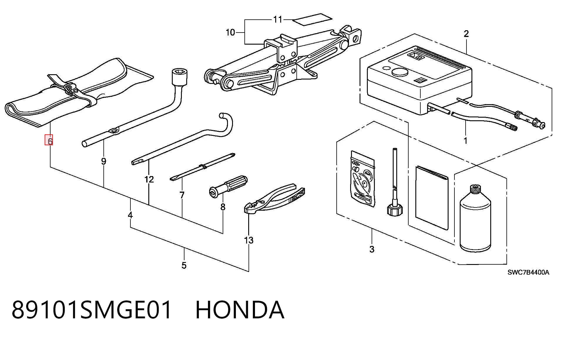 89101SMGE01 Honda 