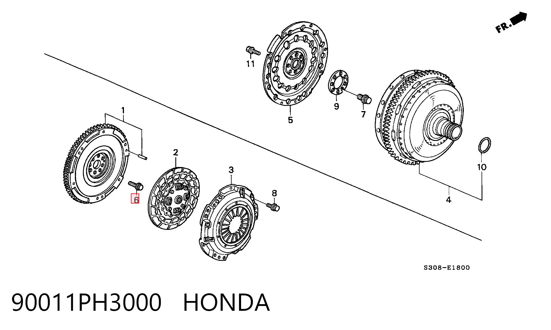 90011PH3000 Honda 