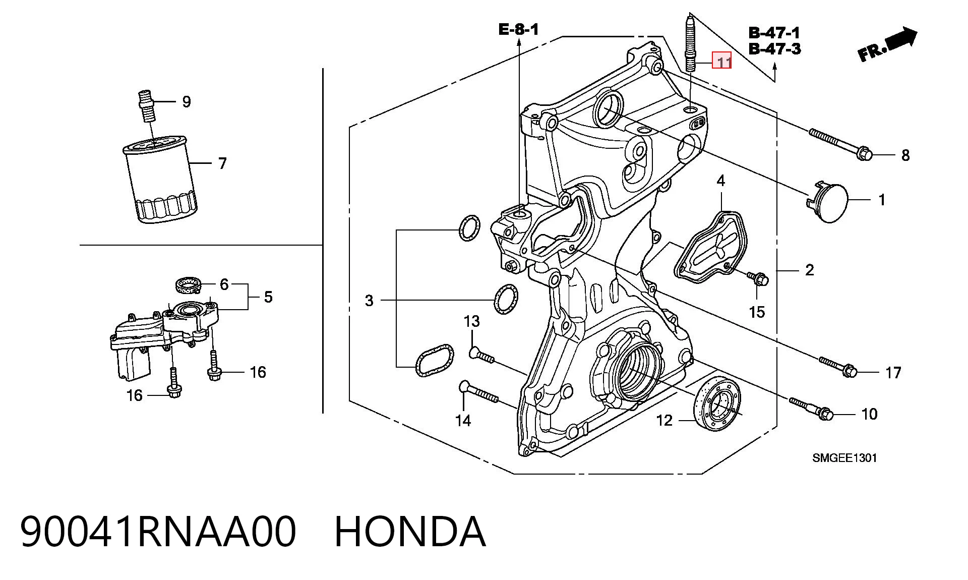 90041RNAA00 Honda 