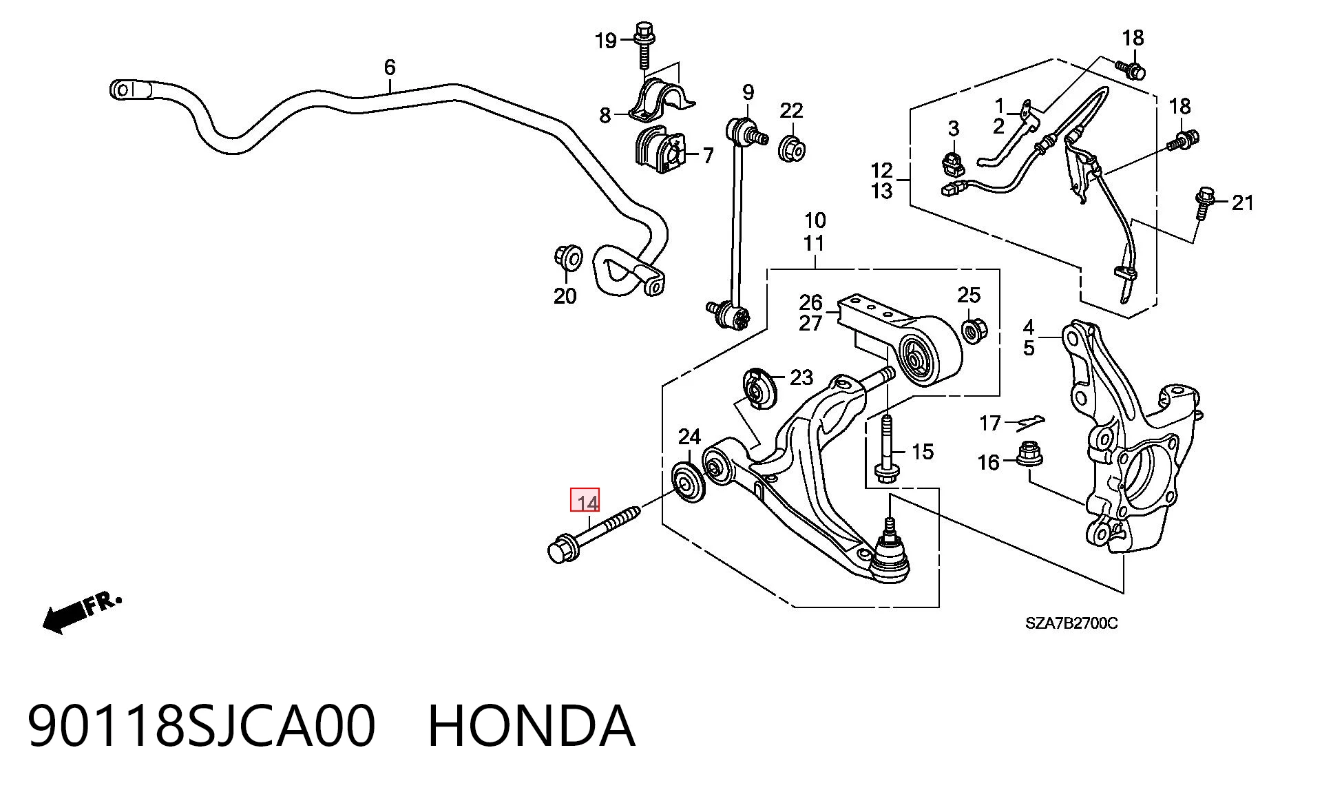 90118SJCA00 Honda 