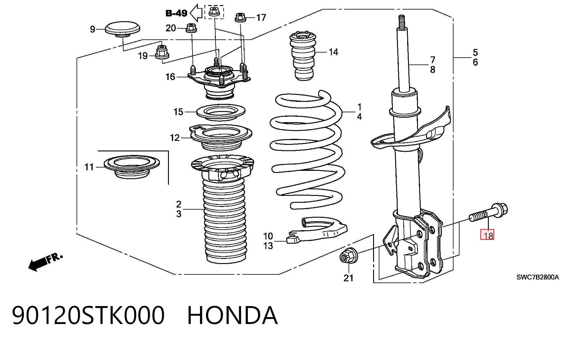 90120STK000 Honda 