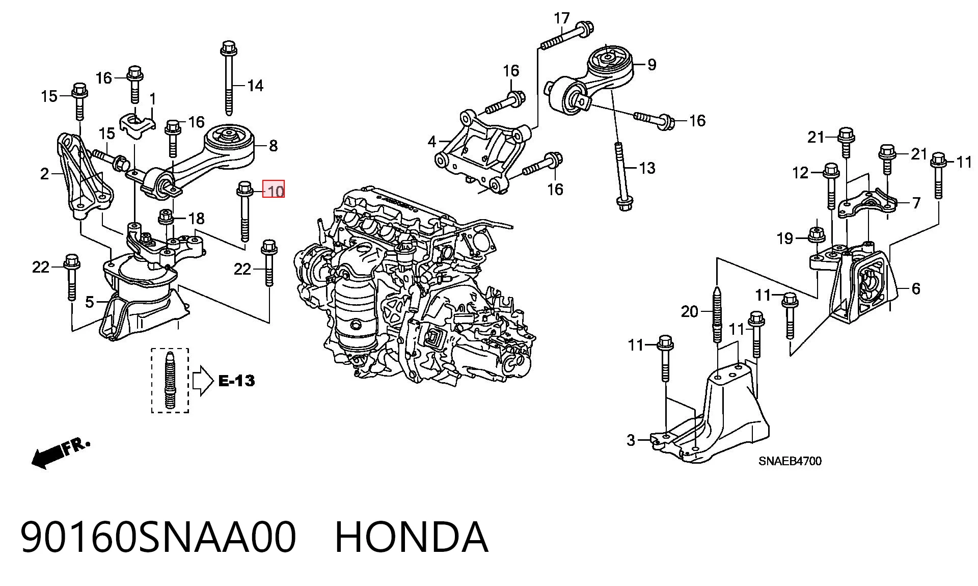 90160SNAA00 Honda 