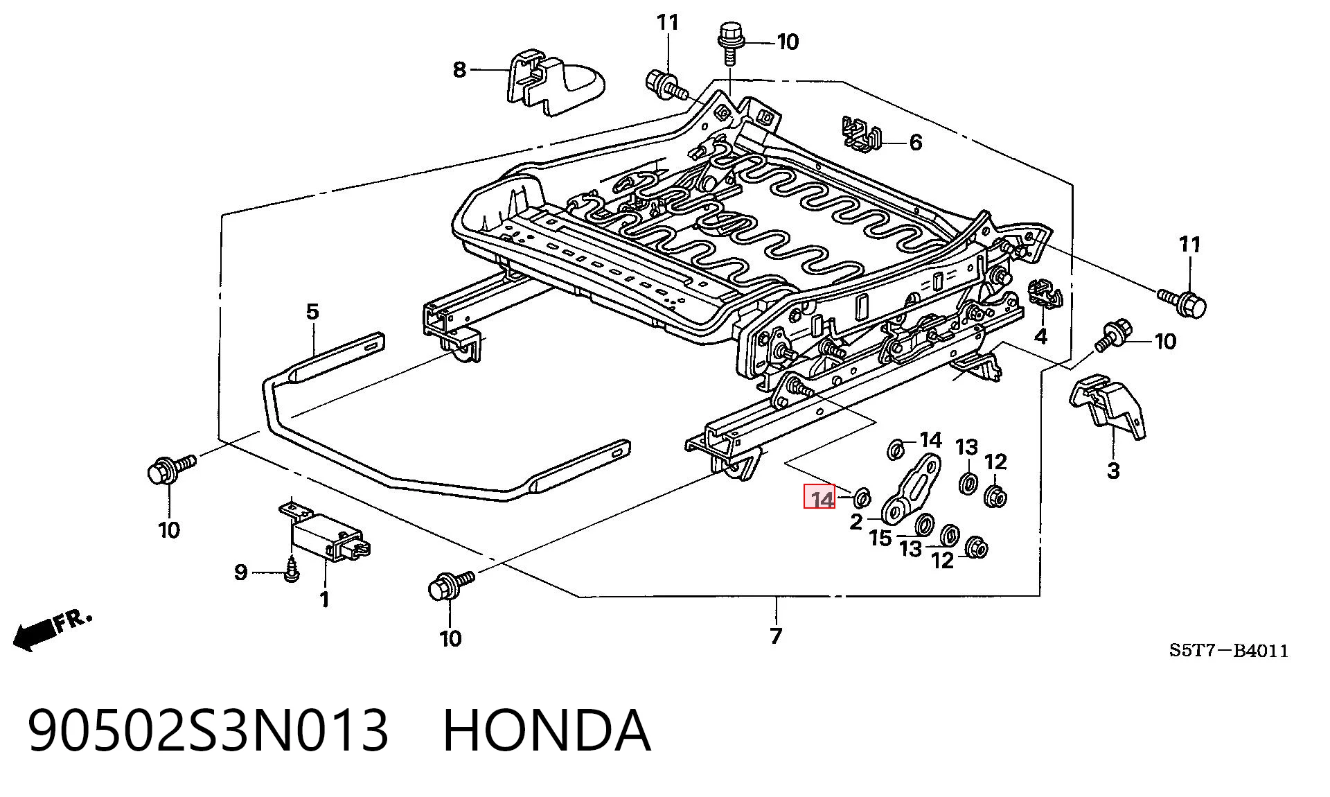90502S3N013 Honda 