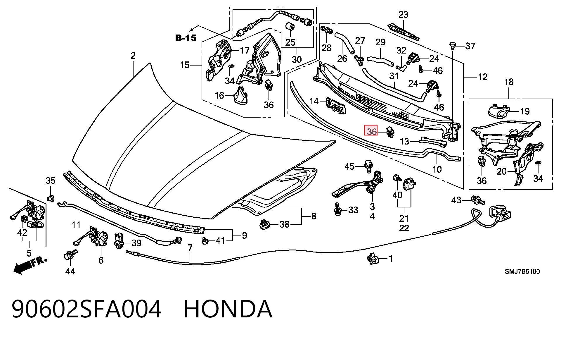 90602SFA004 Honda 