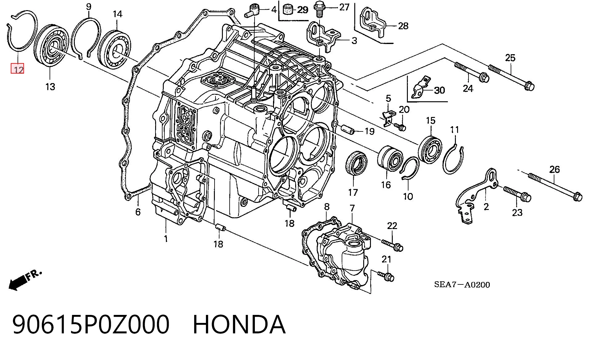 90615P0Z000 Honda 