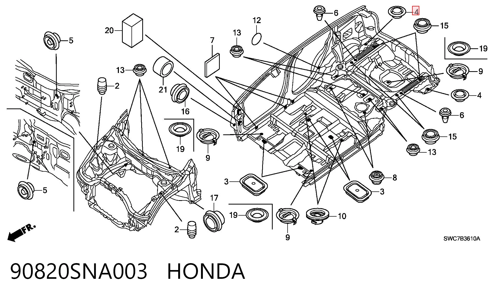 90820SNA003 Honda 
