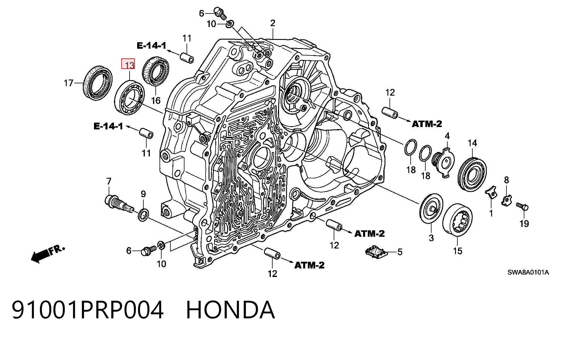 91001PRP004 Honda 